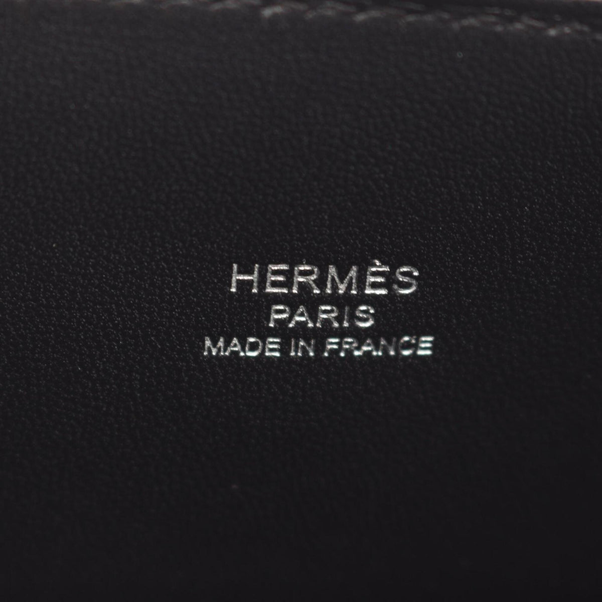 Hermes Black Chevre Leather Leather Handbag (Pre-Owned)