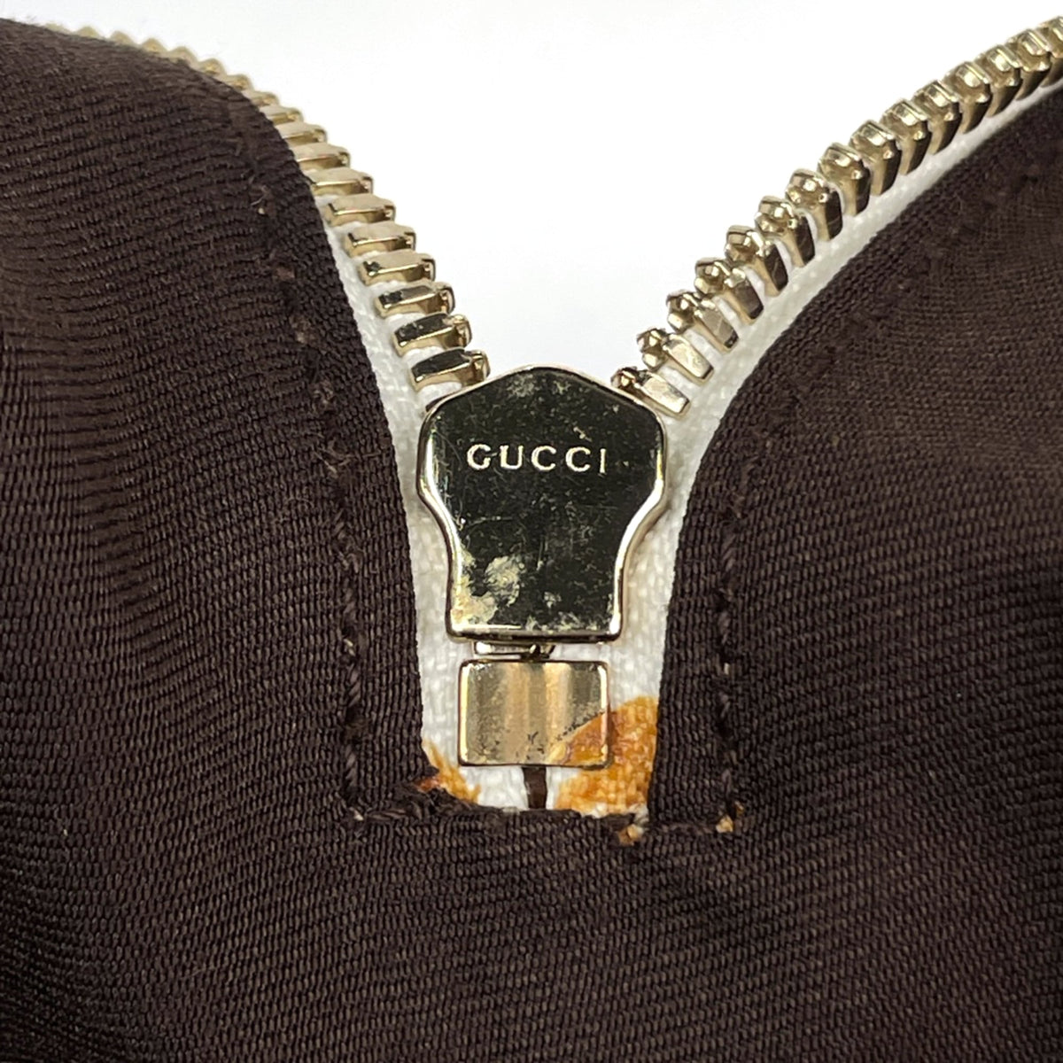 Gucci Beige White Gg Canvas Leather Shoulder Bag (Pre-Owned)