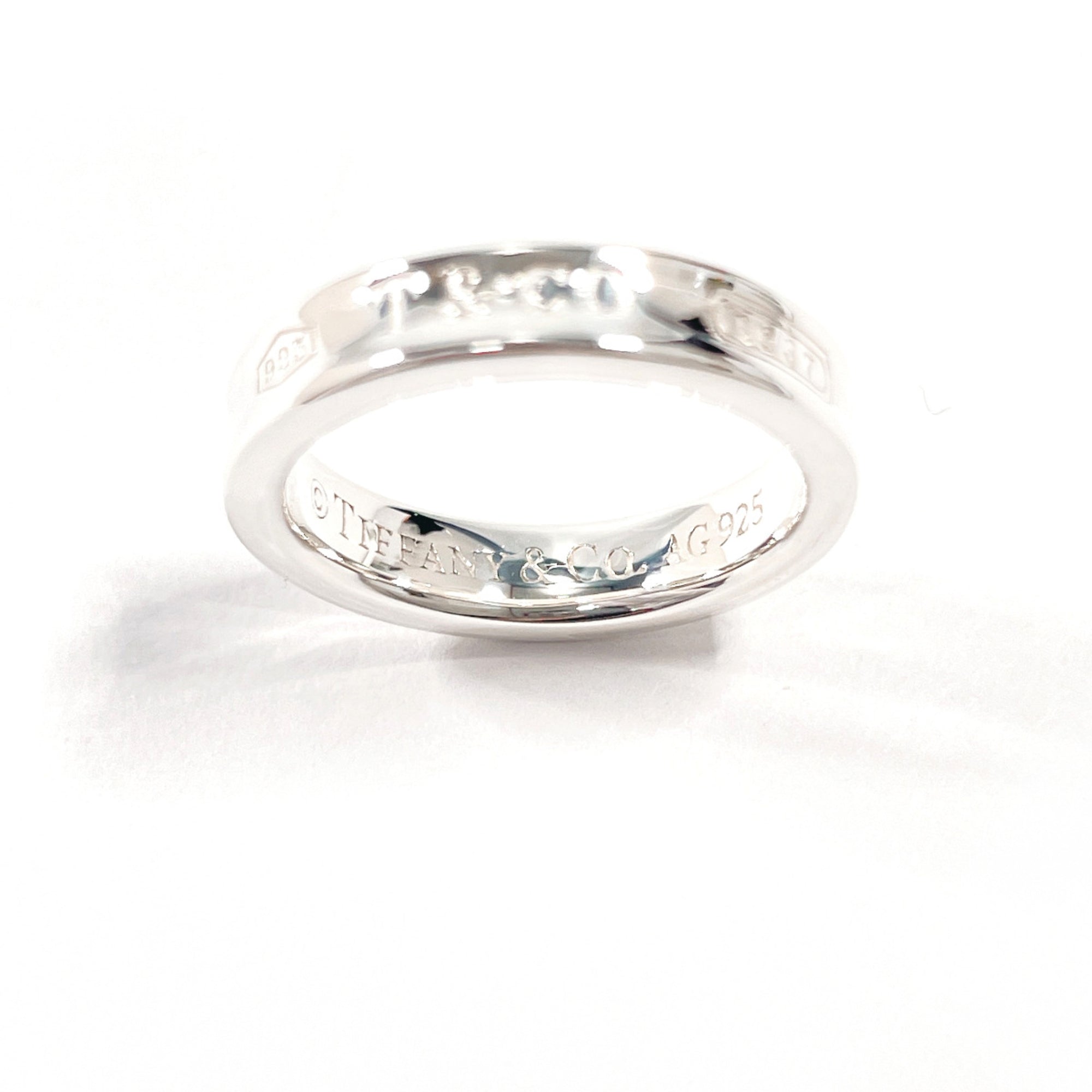 Tiffany Silver Silver 925 Band Ring (Pre-Owned)