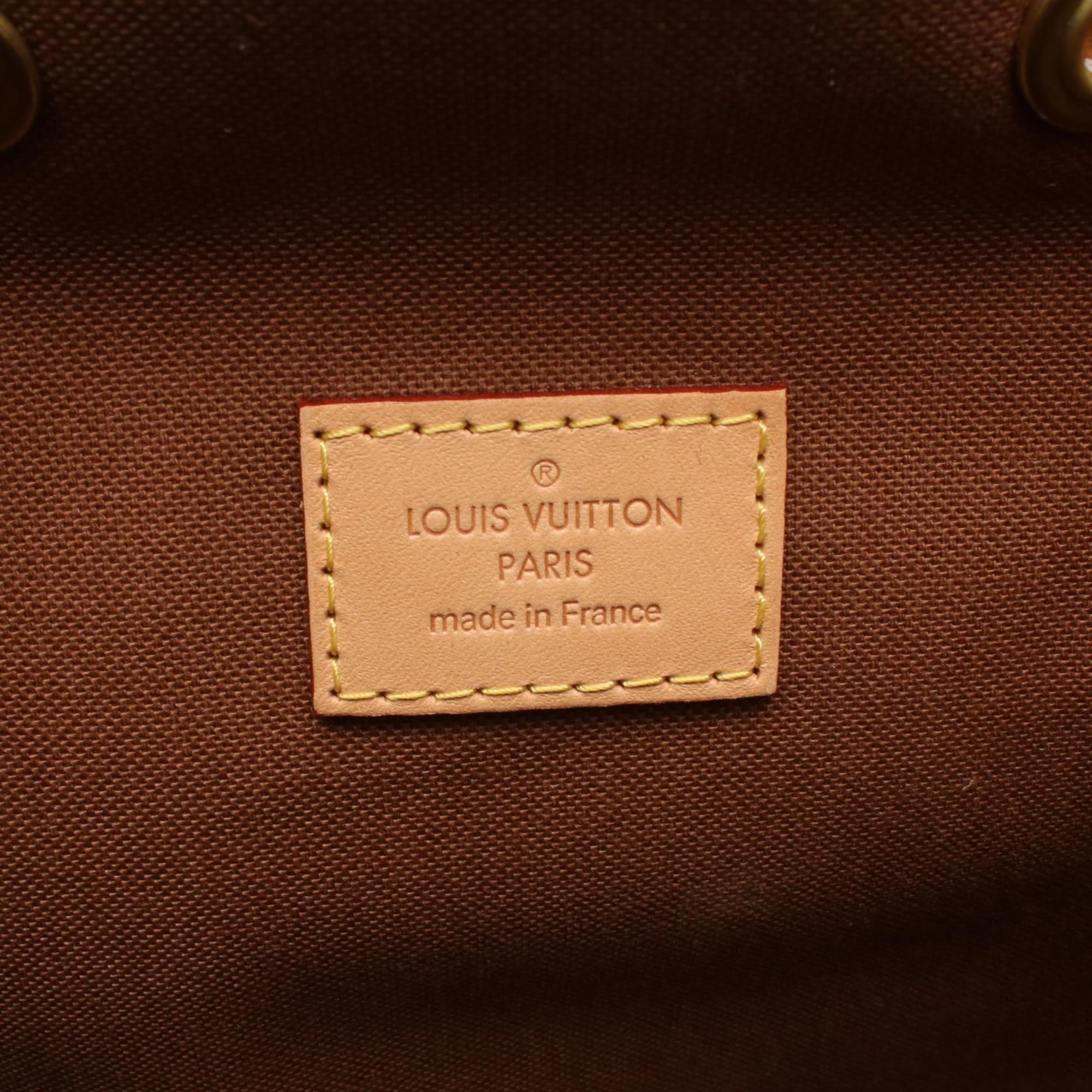 Louis Vuitton Brown Pvc Coated Canvas Monogram Leather Backpack (Pre-Owned)