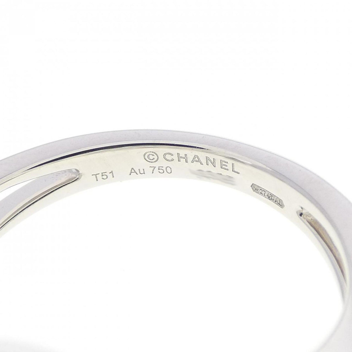 Chanel White Gold (18K) Band Ring (Pre-Owned)