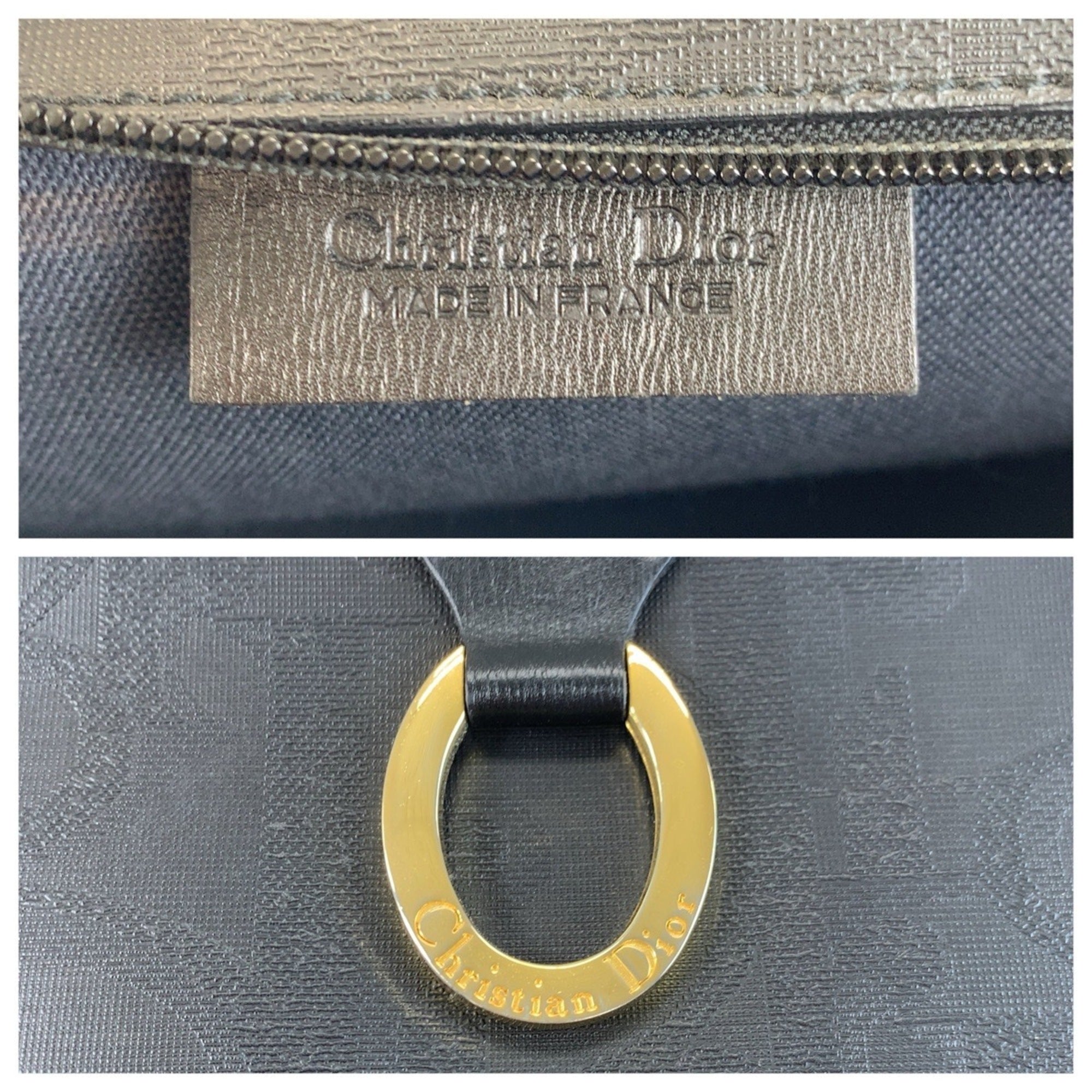 Christian Dior Black Pvc Clutch Bag (Pre-Owned)