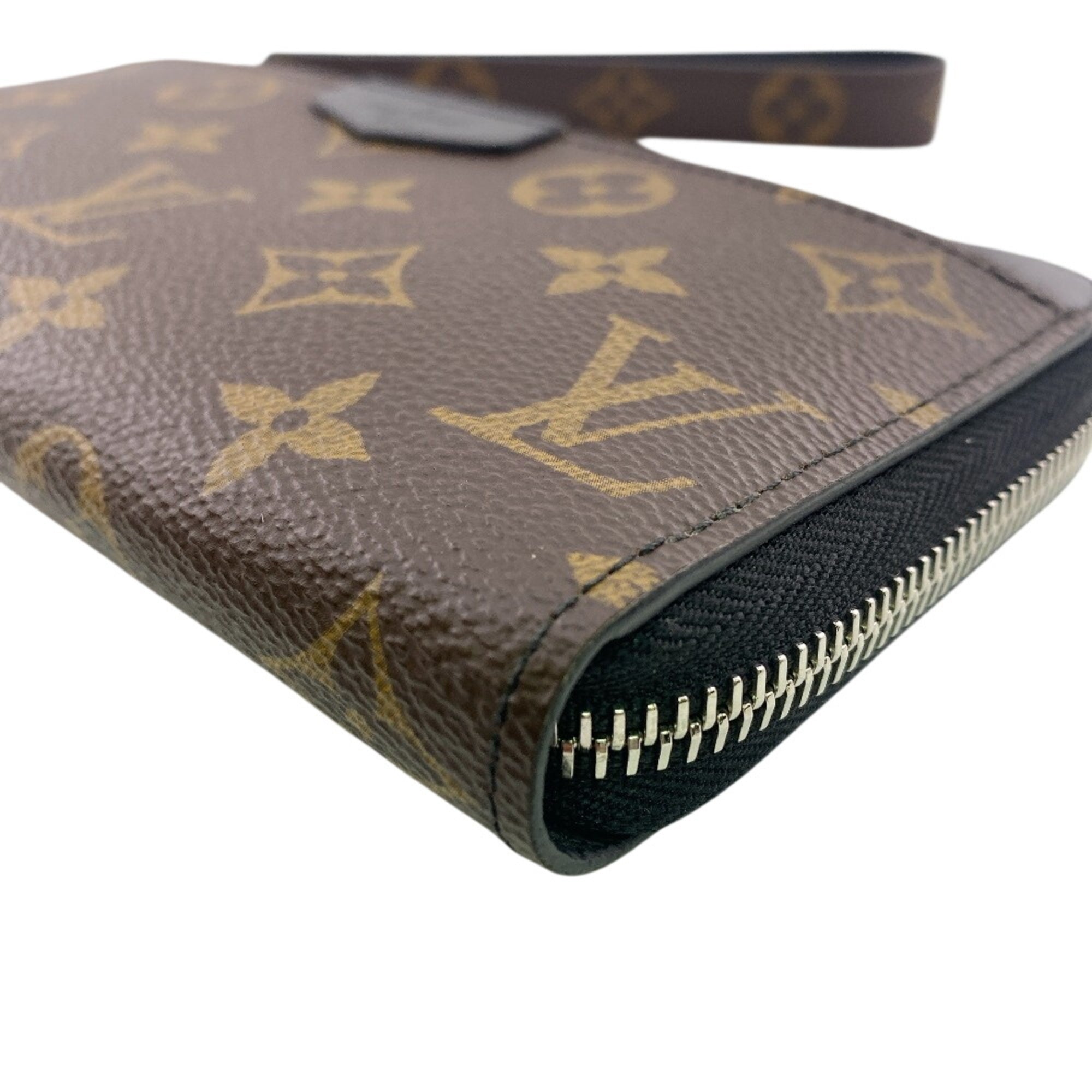 Louis Vuitton Brown Monogram Canvas Leather Long Wallet (Bi-Fold) (Pre-Owned)