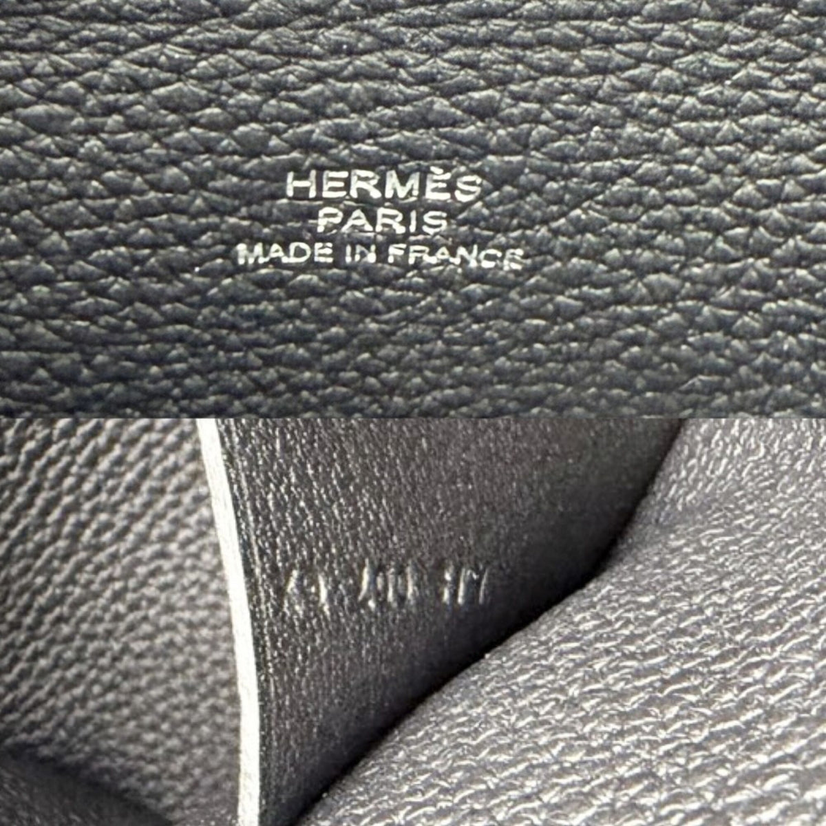 Hermes Black Leather Shoulder Bag Sling Bag (Pre-Owned)