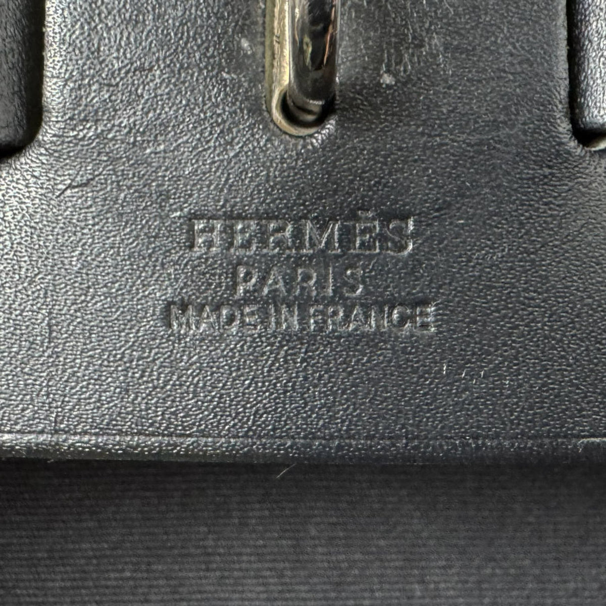 Hermes Black Toile Officier Handbag (Pre-Owned)