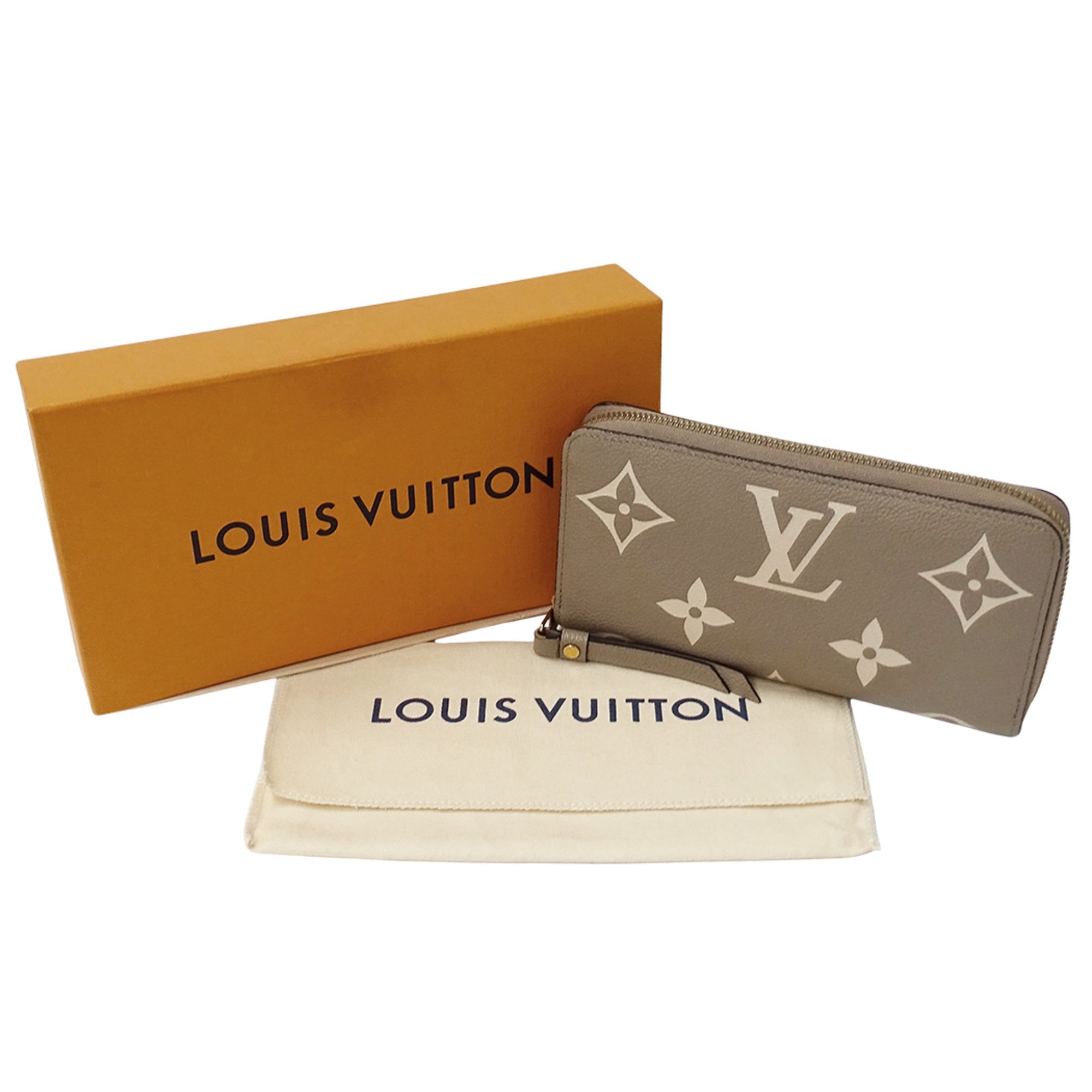 Louis Vuitton Monogram Empreinte Tourterelle Monogram Empreinte Long Wallet (Bi-Fold) (Pre-Owned)