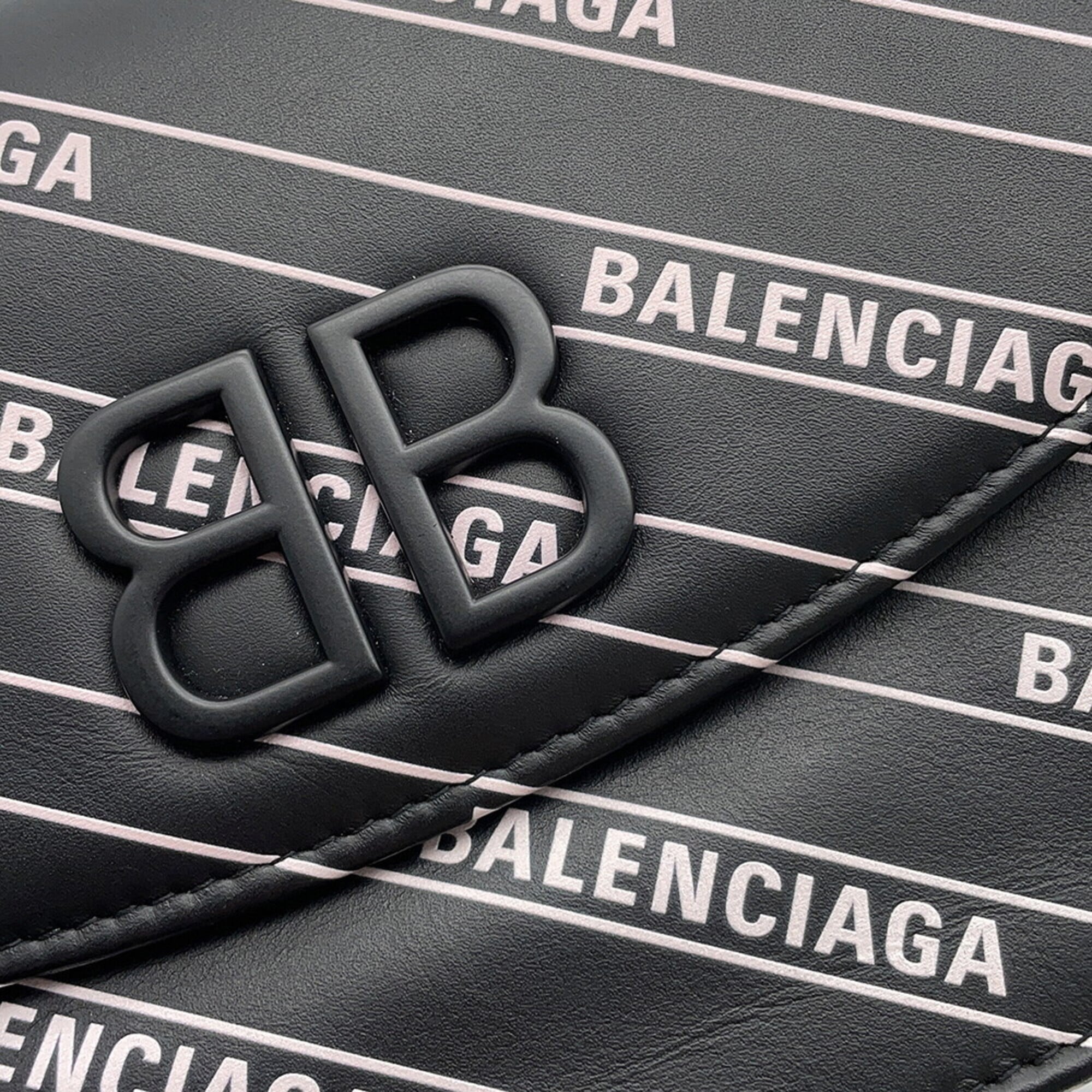 Balenciaga Black Leather Handbag Shoulder Bag (Pre-Owned)