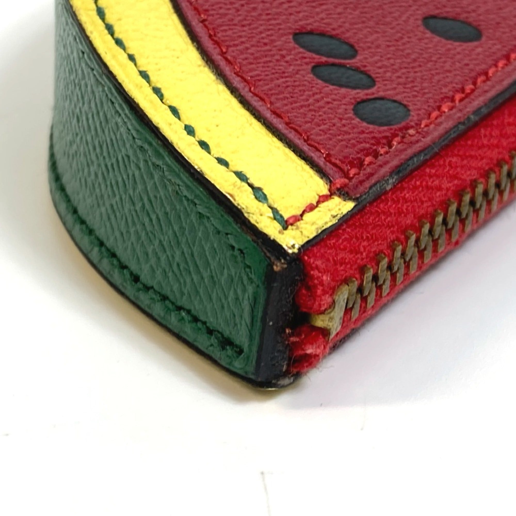 Hermes Red Leather Coin Purse/Coin Case (Pre-Owned)