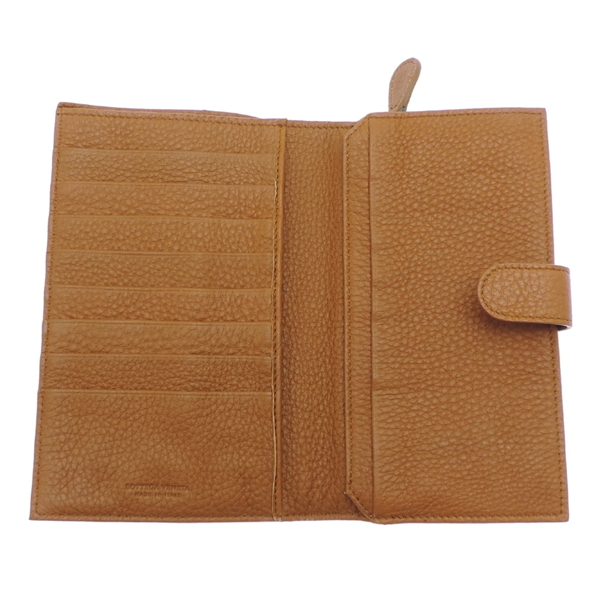 Bottega Veneta Brown Leather Long Wallet (Bi-Fold) (Pre-Owned)