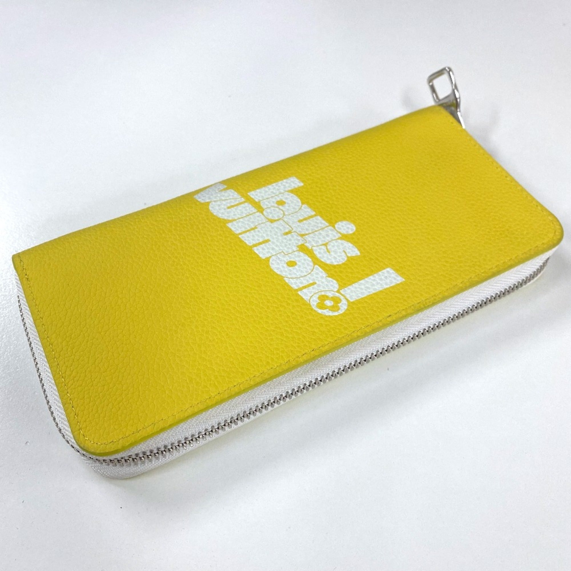 Louis Vuitton Yellow Leather Long Wallet (Bi-Fold) (Pre-Owned)