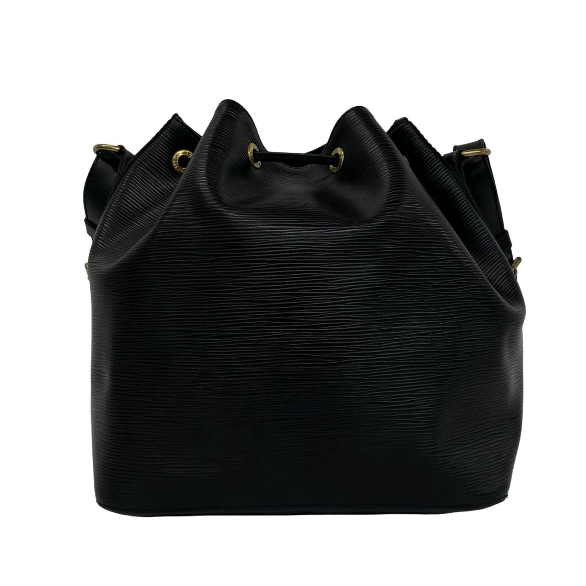 Louis Vuitton Black Leather Shoulder Bag (Pre-Owned)