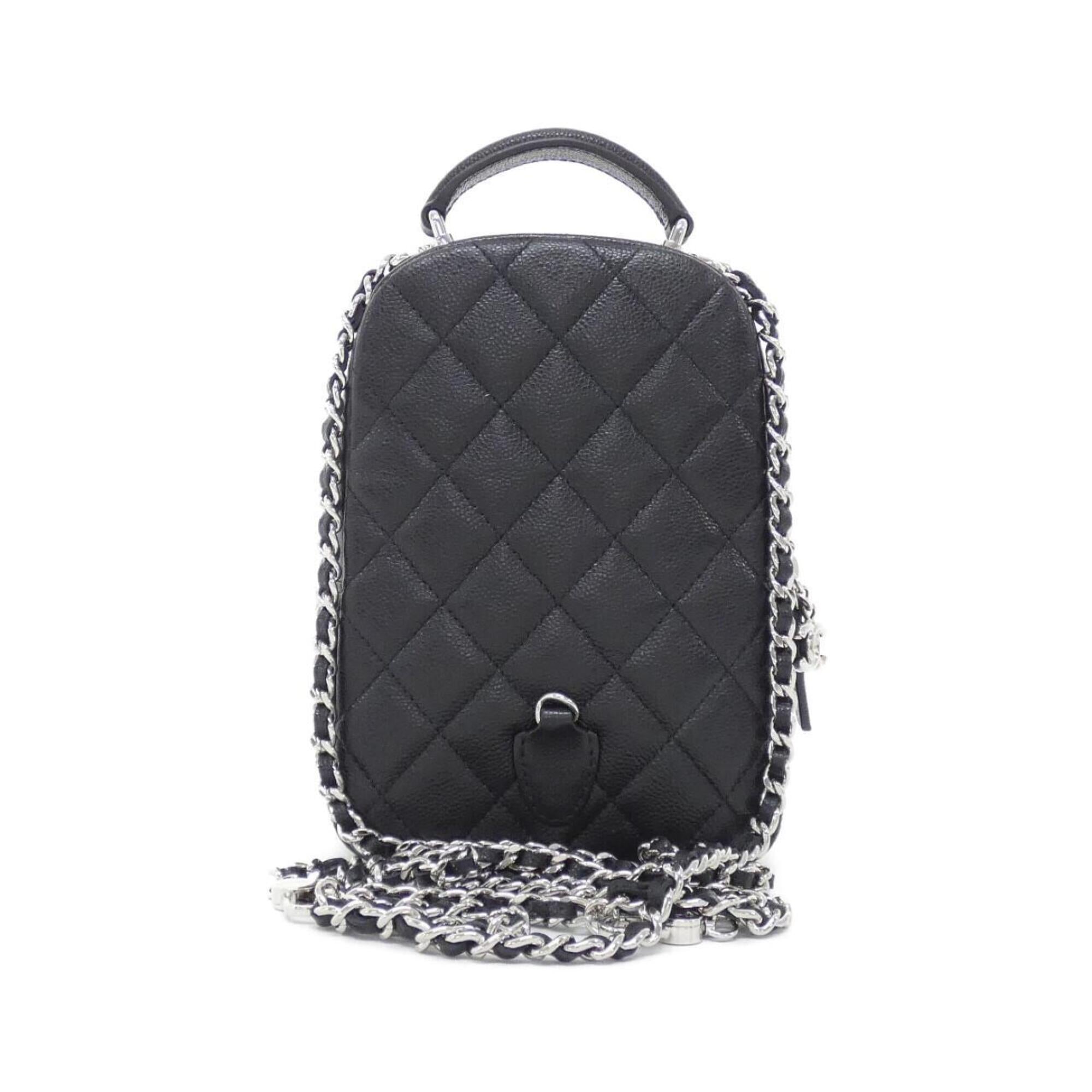Chanel Black Grained Calfskin Backpack (Pre-Owned)