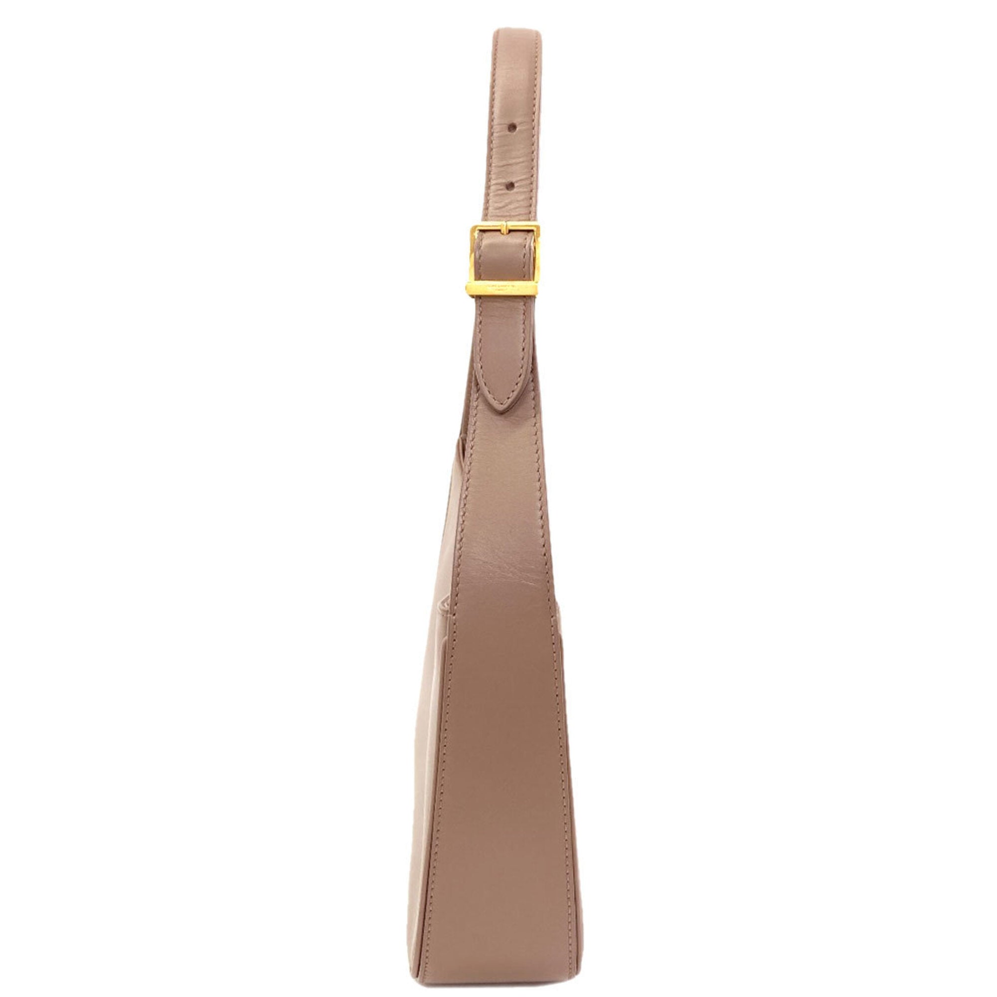 Saint Laurent Grayish Leather Shoulder Bag (Pre-Owned)