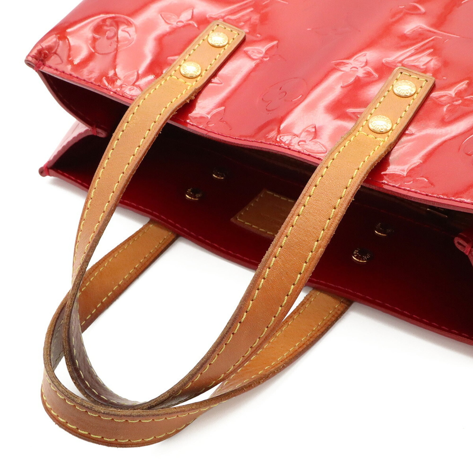 Louis Vuitton Pomme D'amour Patent Leather Handbag (Pre-Owned)