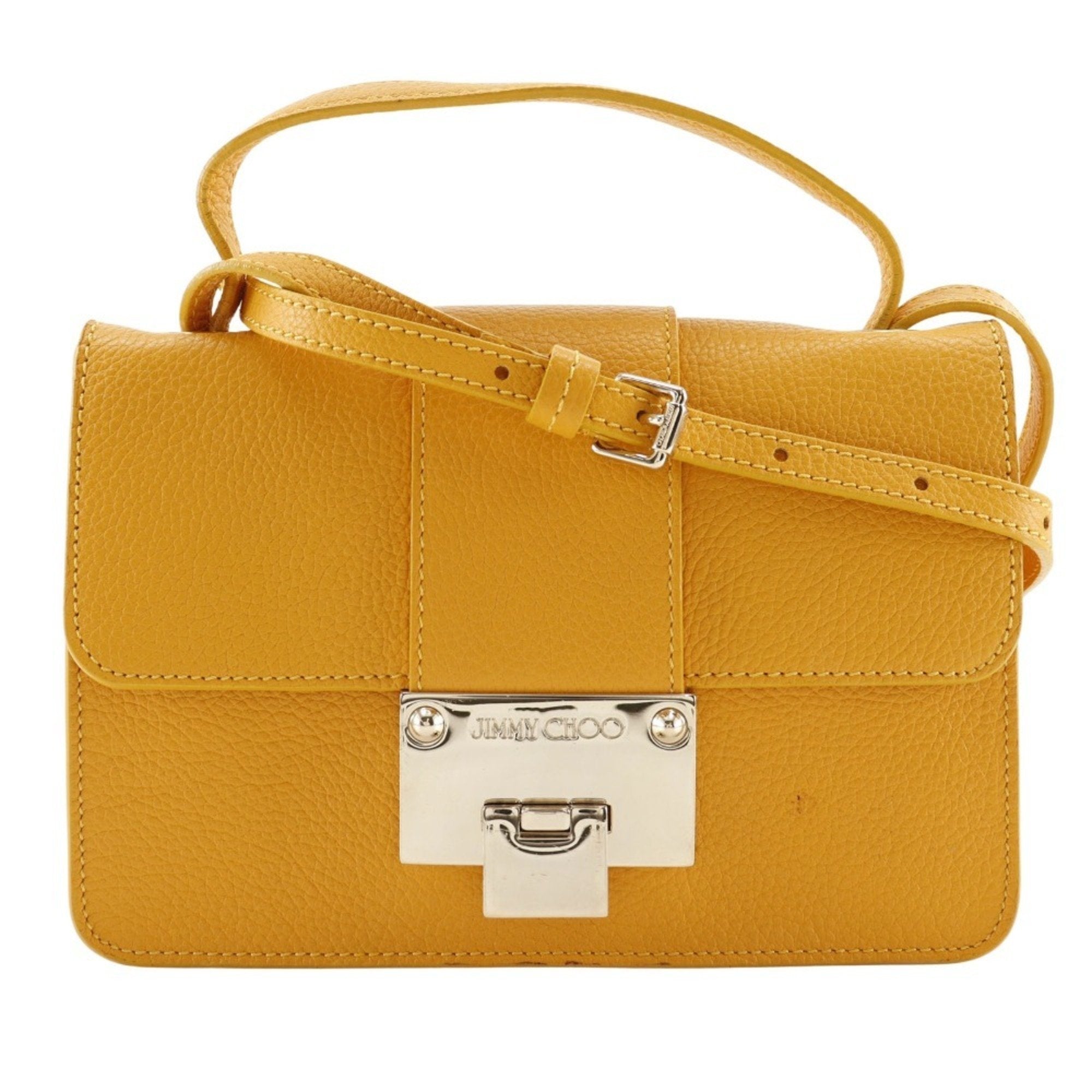 Jimmy Choo Yellow Leather Handbag (Pre-Owned)