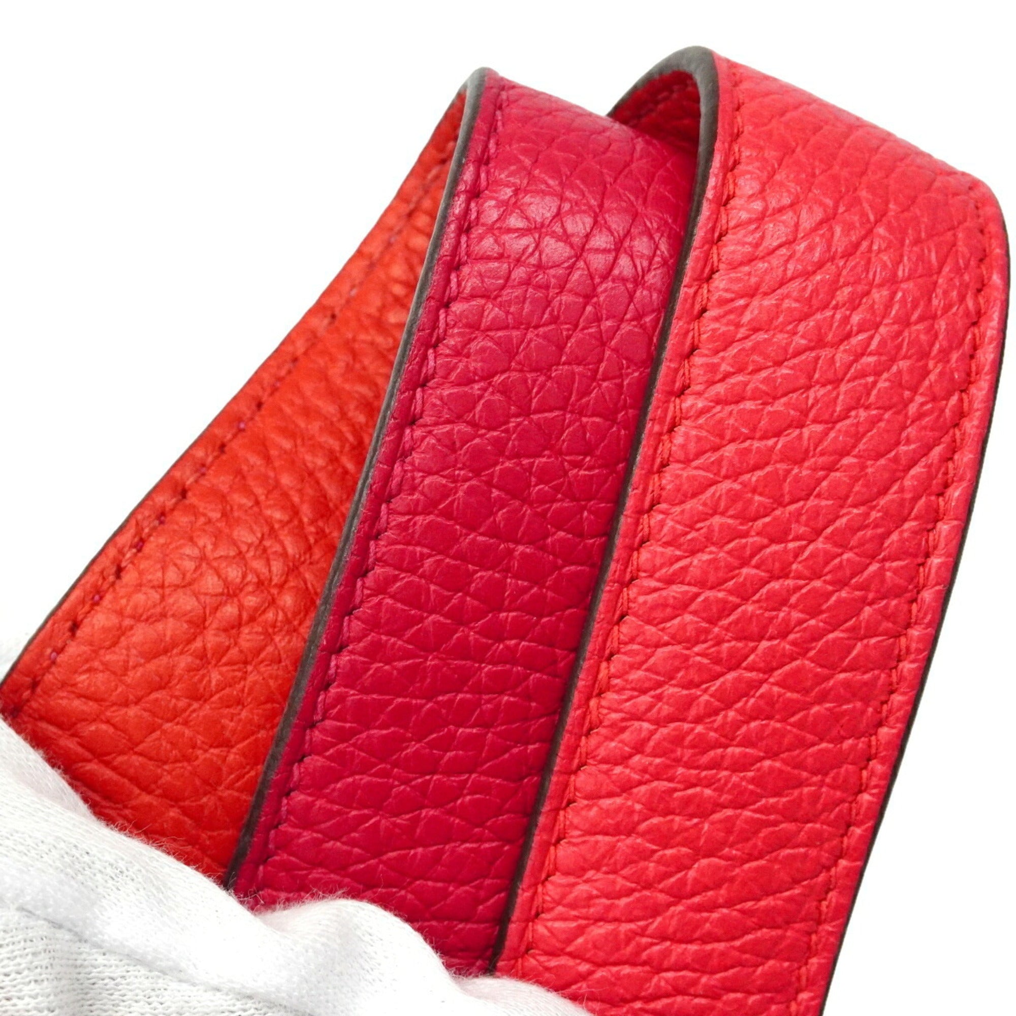 Hermes Pink Taurillon Clemence Leather Handbag (Pre-Owned)