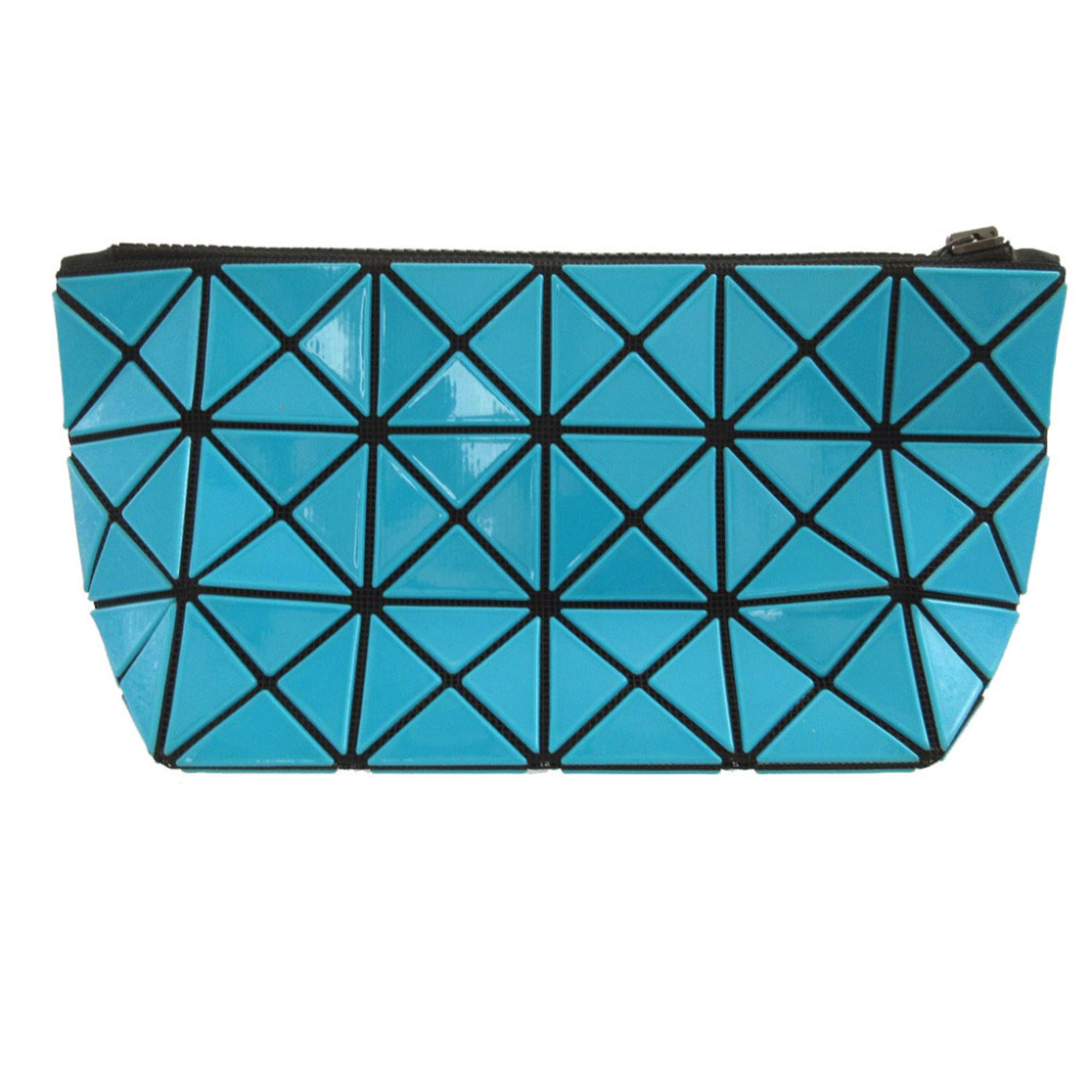 Issey Miyake Blue Green Pvc Pouch (Pre-Owned)