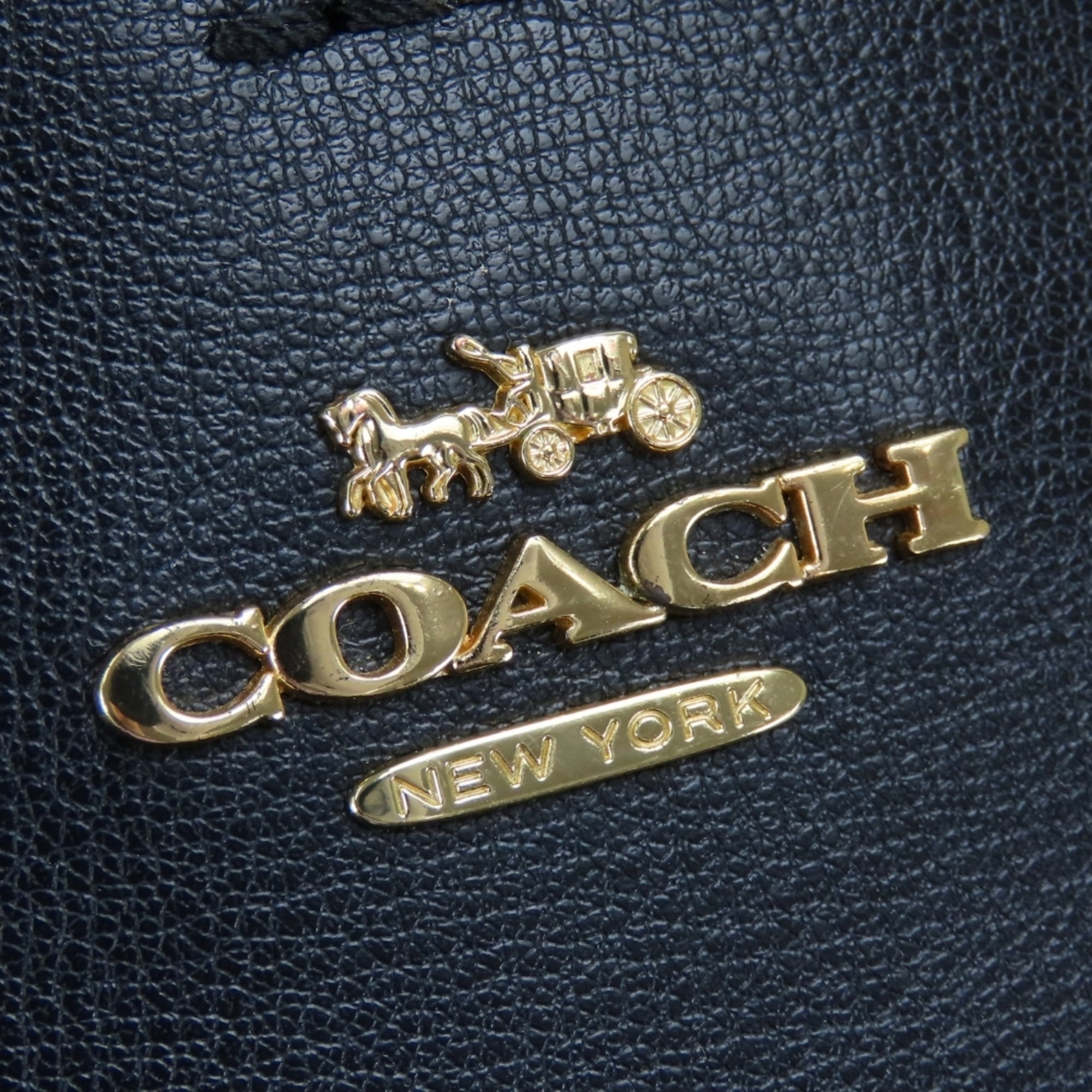 Coach Black Leather Tote Bag (Pre-Owned)