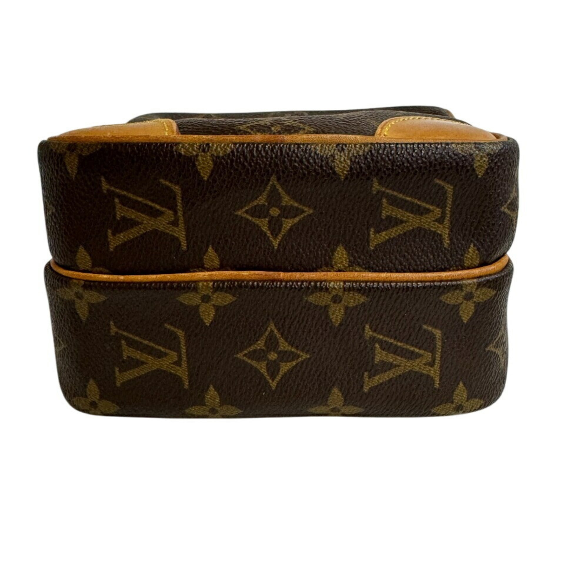Louis Vuitton Monogram Brown Leather Shoulder Bag (Pre-Owned)