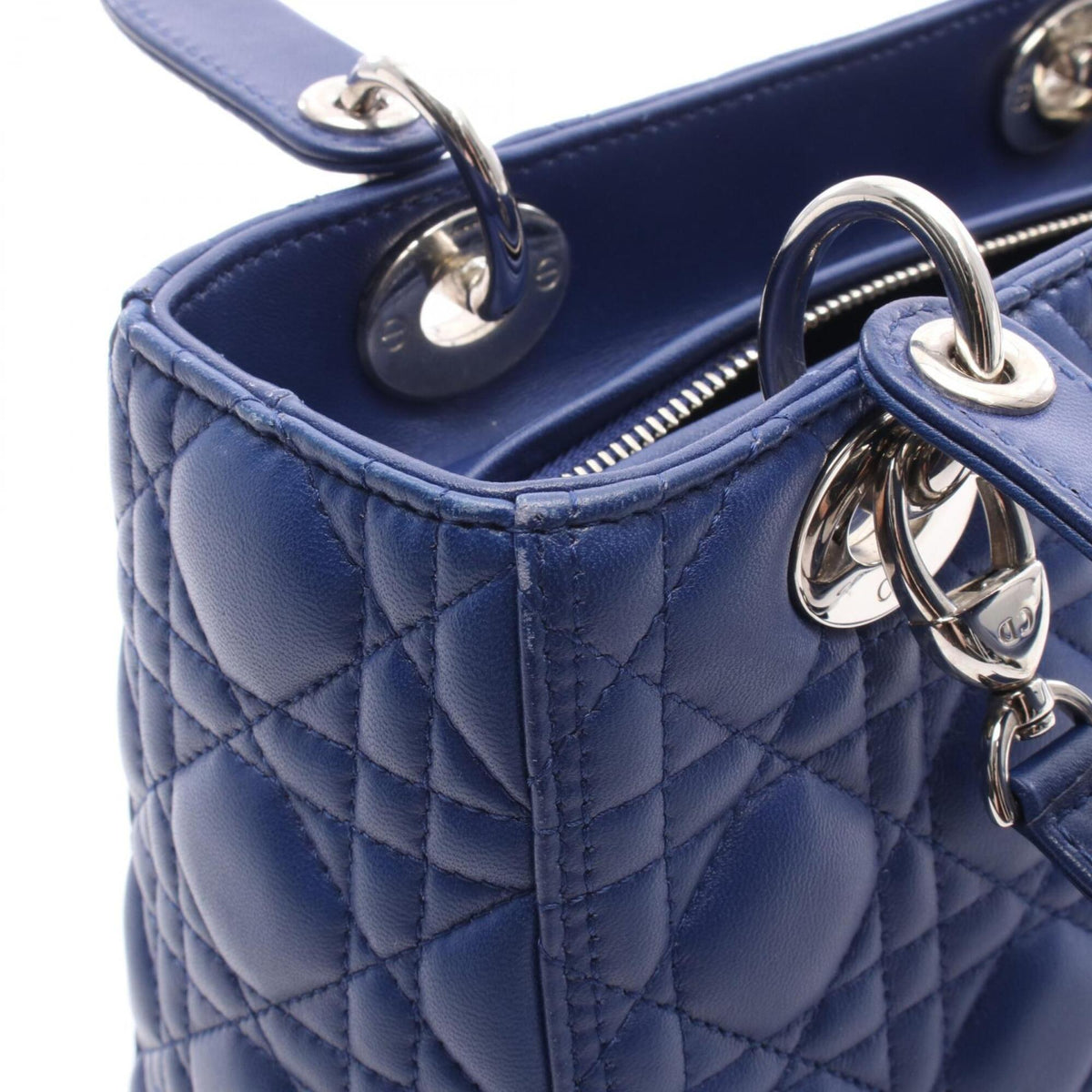 Christian Dior Blue Leather Handbag (Pre-Owned)