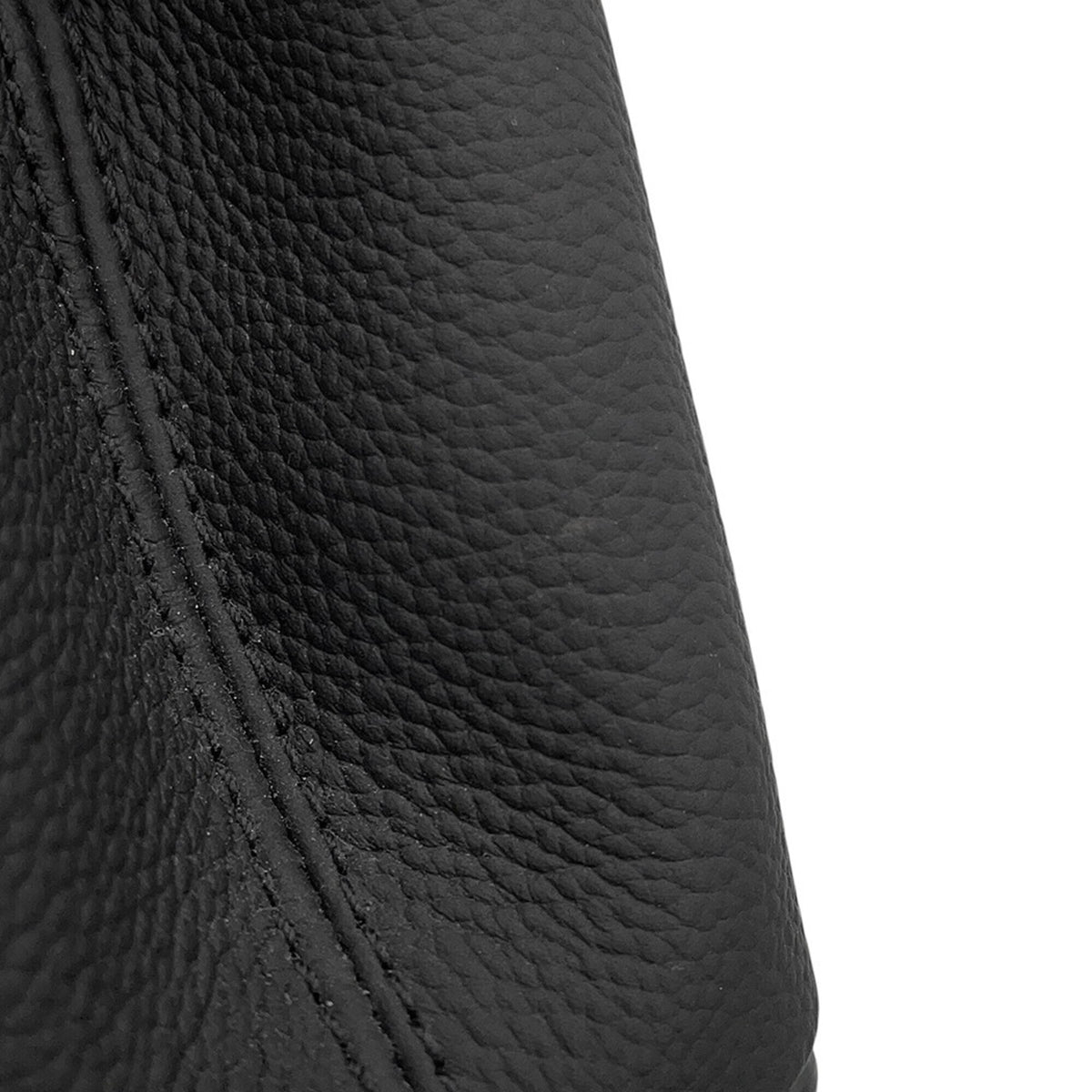 Louis Vuitton Black Leather Handbag Shoulder Bag (Pre-Owned)