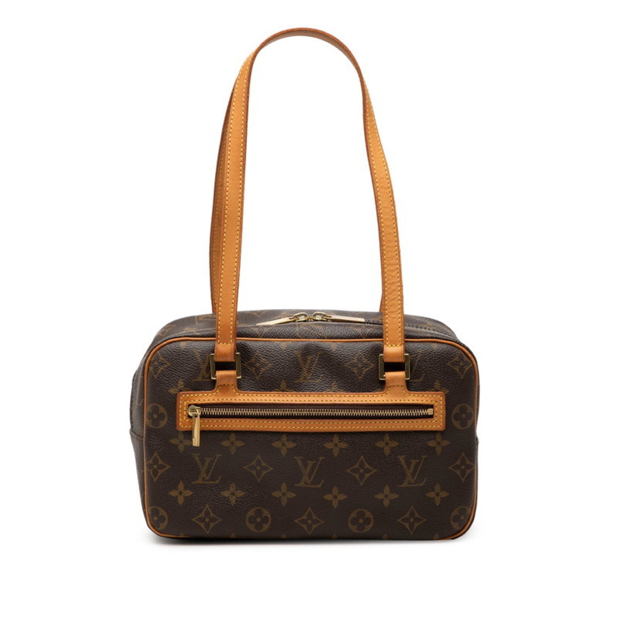 Louis Vuitton Brown Pvc Leather Handbag Shoulder Bag (Pre-Owned)