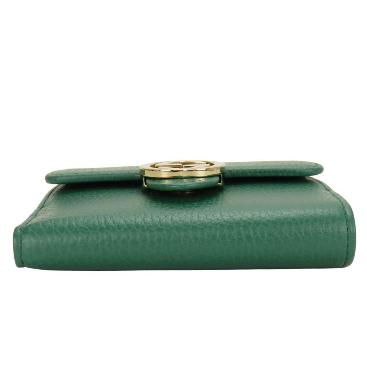 Gucci Green Leather Wallet (Bi-Fold) (Pre-Owned)