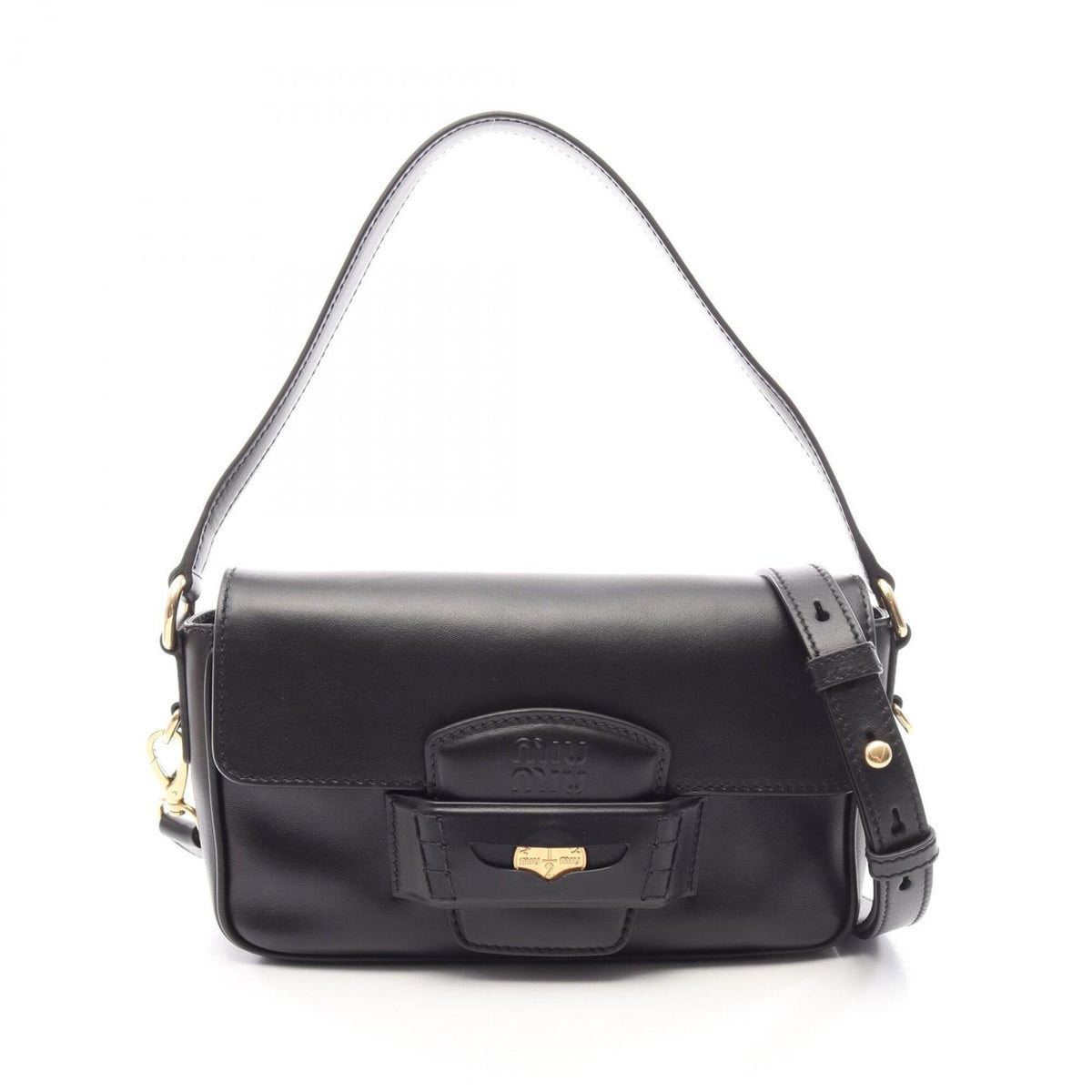 Miu Miu Black Leather Handbag (Pre-Owned)