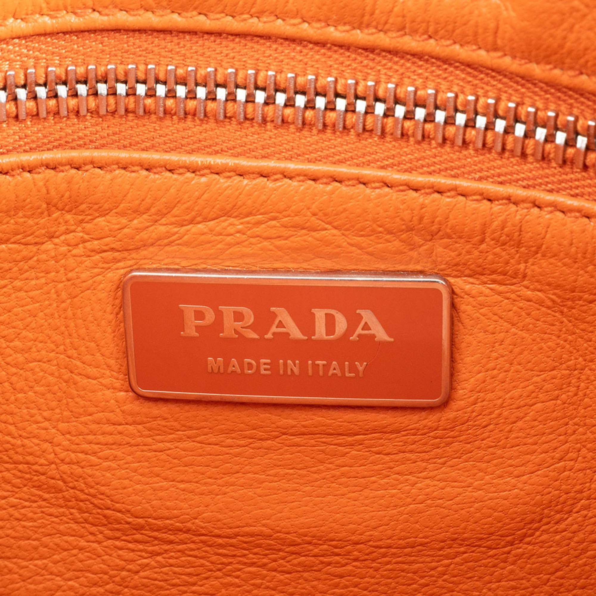 Prada Camel Leather Shoulder Bag (Pre-Owned)