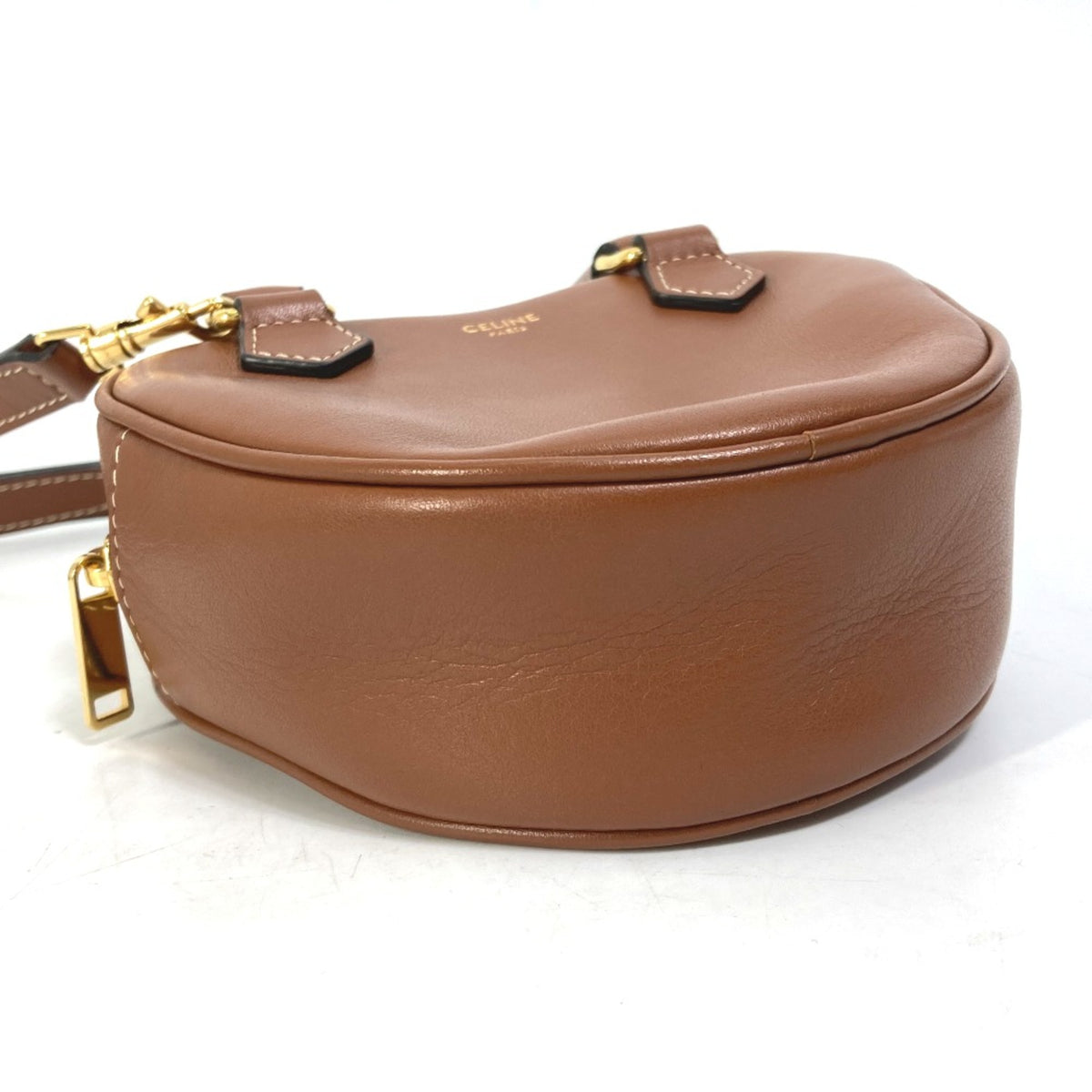 Celine Brown Leather Shoulder Bag (Pre-Owned)