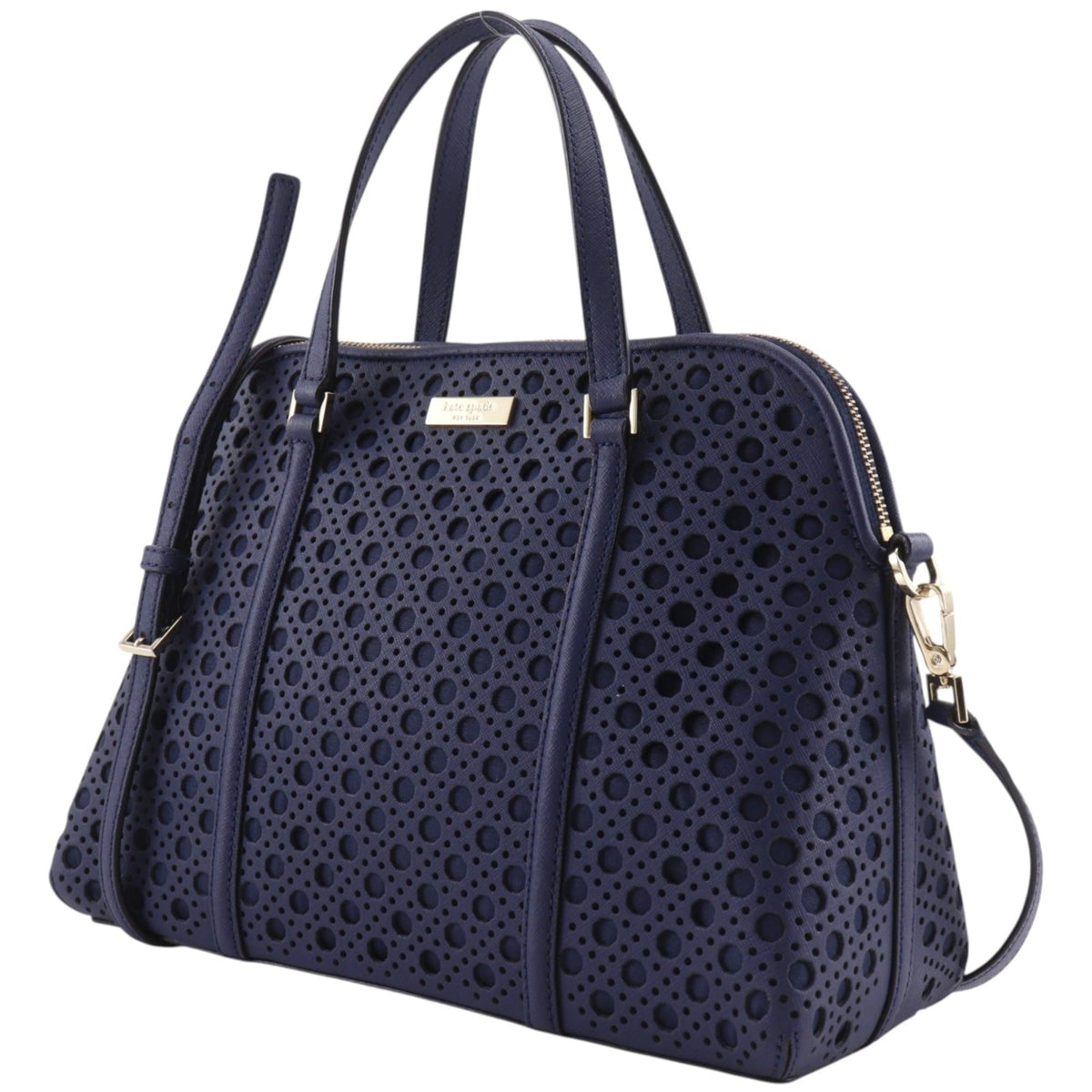 Kate Spade Navy Leather Handbag (Pre-Owned)