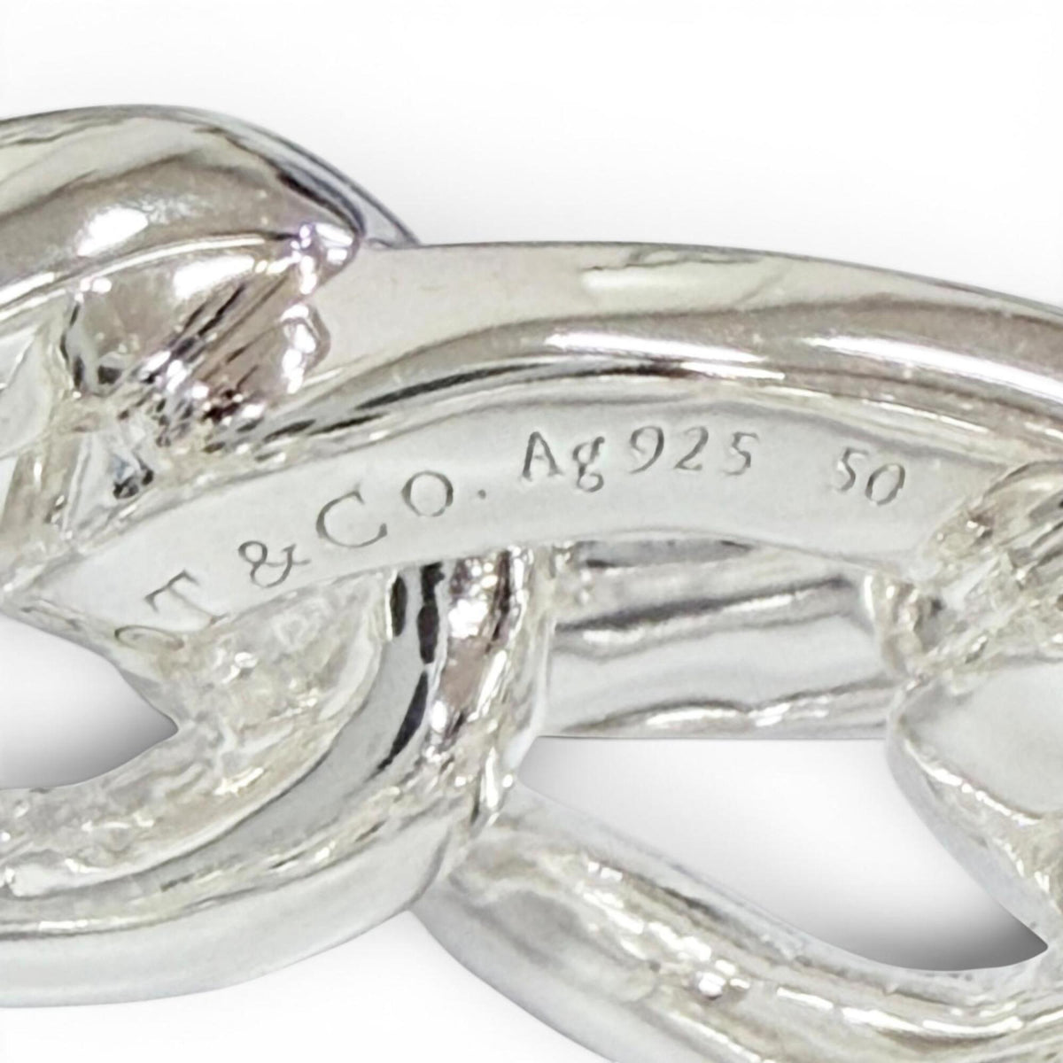 Tiffany Silver Silver 925 Band Ring (Pre-Owned)