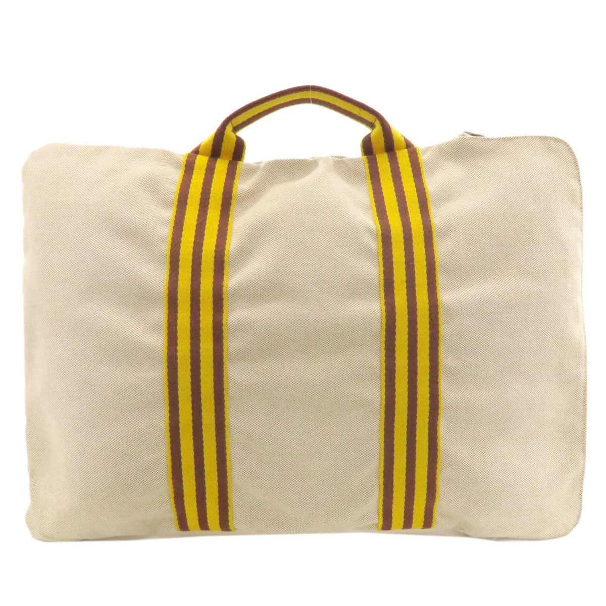 Hermes Beige Yellow Toile H Briefcase (Pre-Owned)