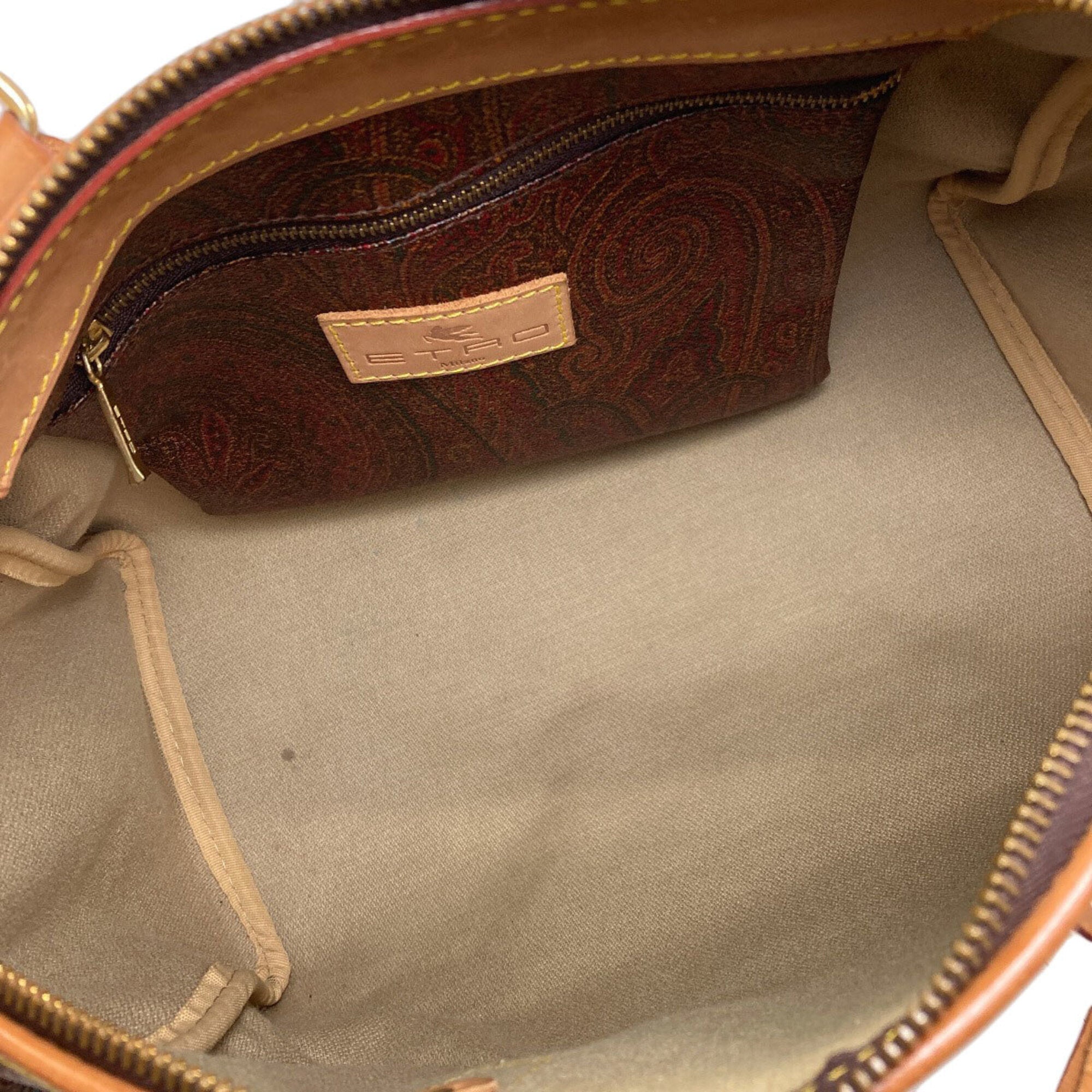 Etro Brown Pvc Boston Bag (Pre-Owned)