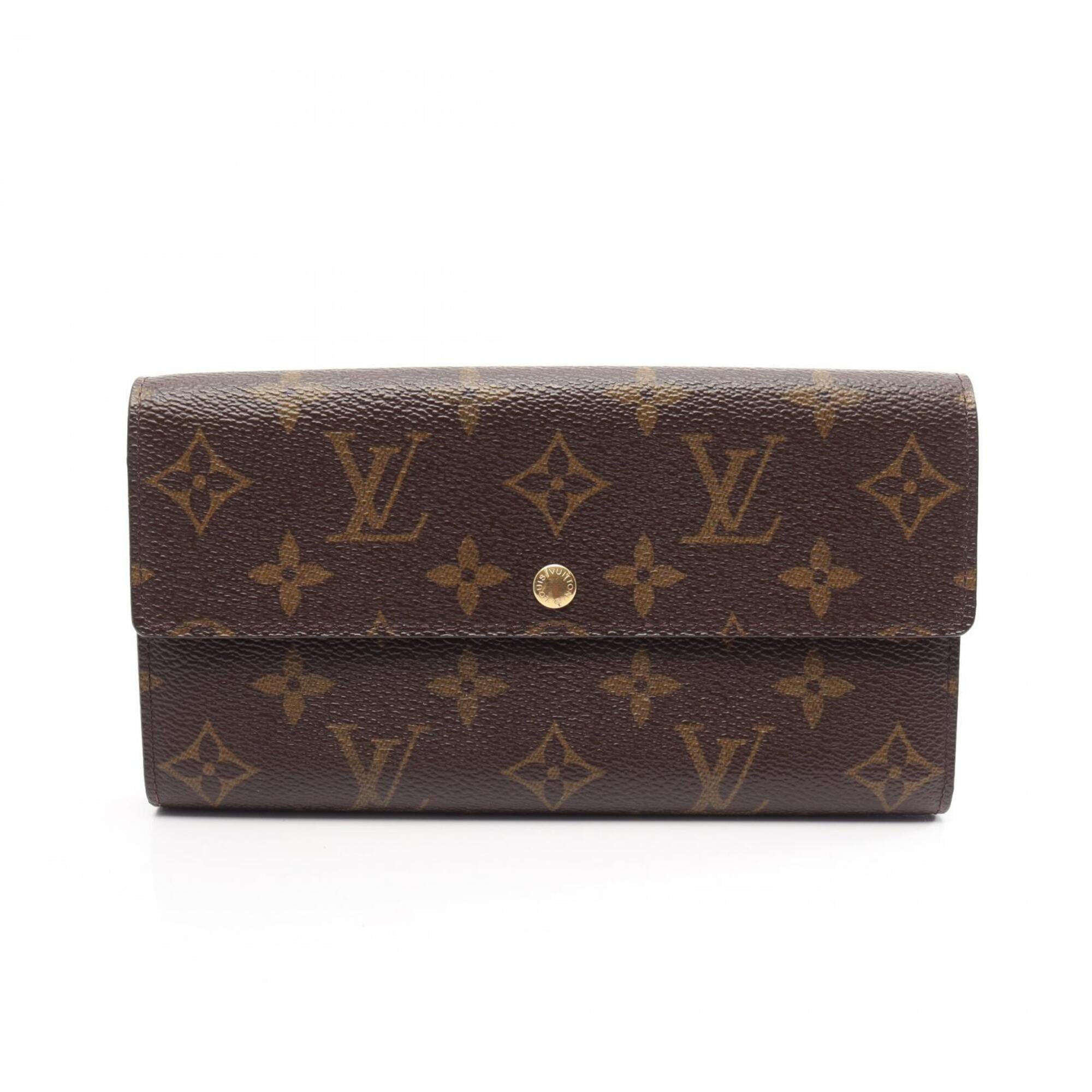 Louis Vuitton Brown Pvc Long Wallet (Bi-Fold) (Pre-Owned)