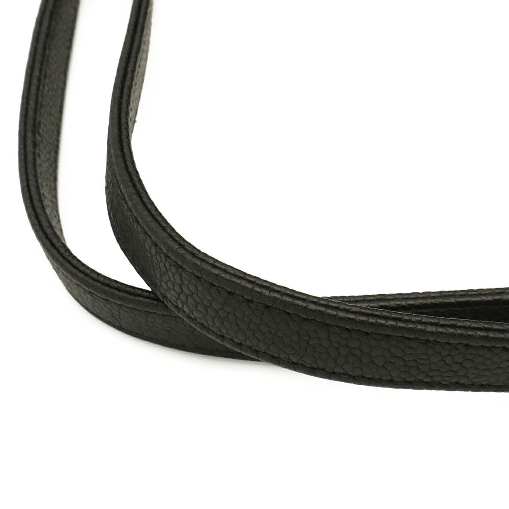 Chanel Black Grained Calfskin Shoulder Bag (Pre-Owned)