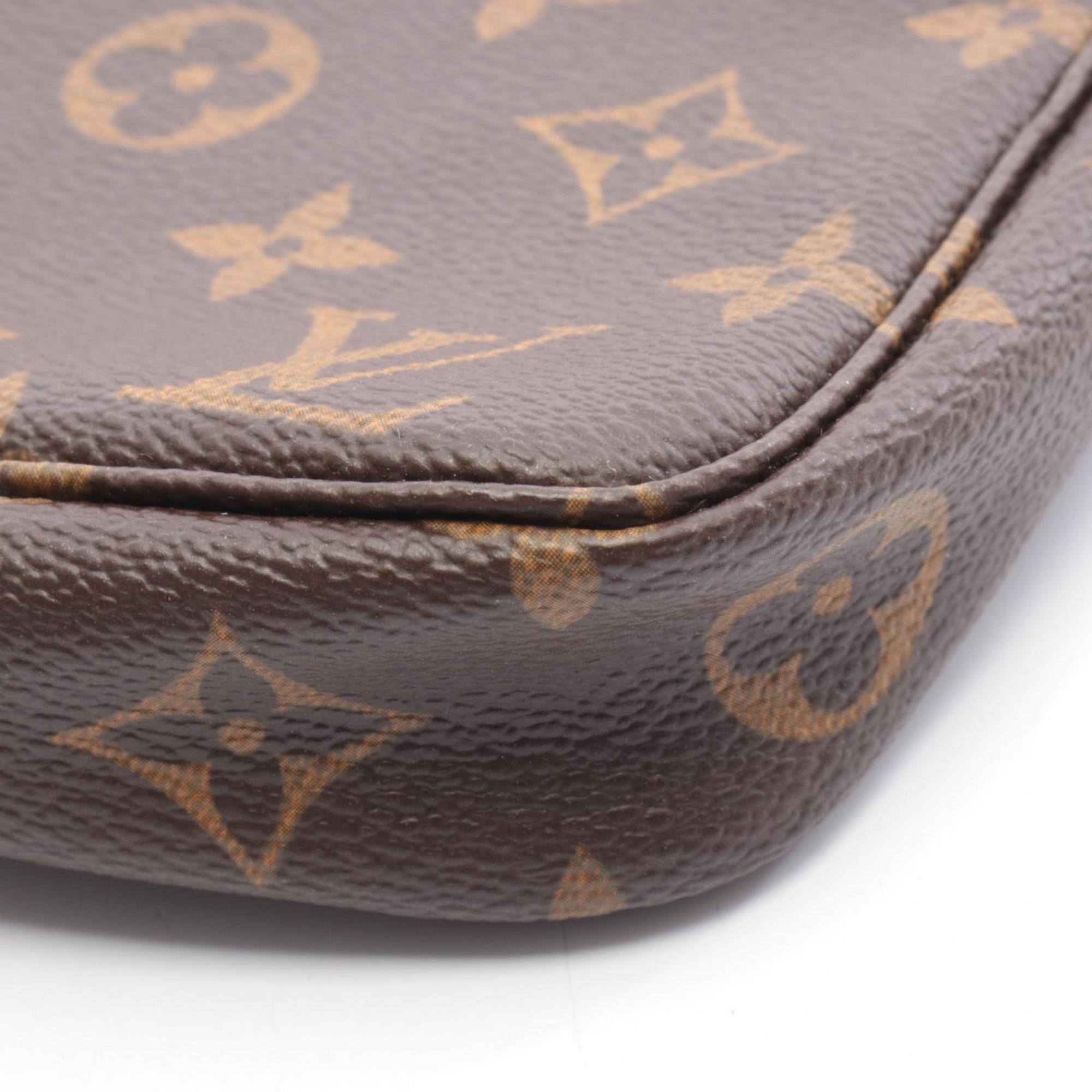 Louis Vuitton Brown Monogram Coated Canvas Leather Handbag (Pre-Owned)