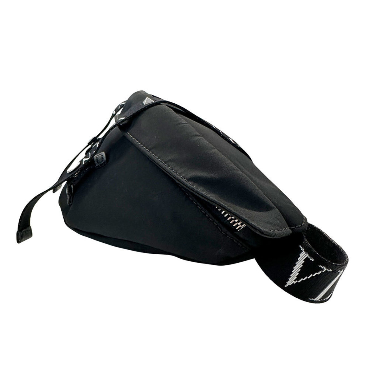 Valentino Black Nylon Handbag Sling Bag (Pre-Owned)