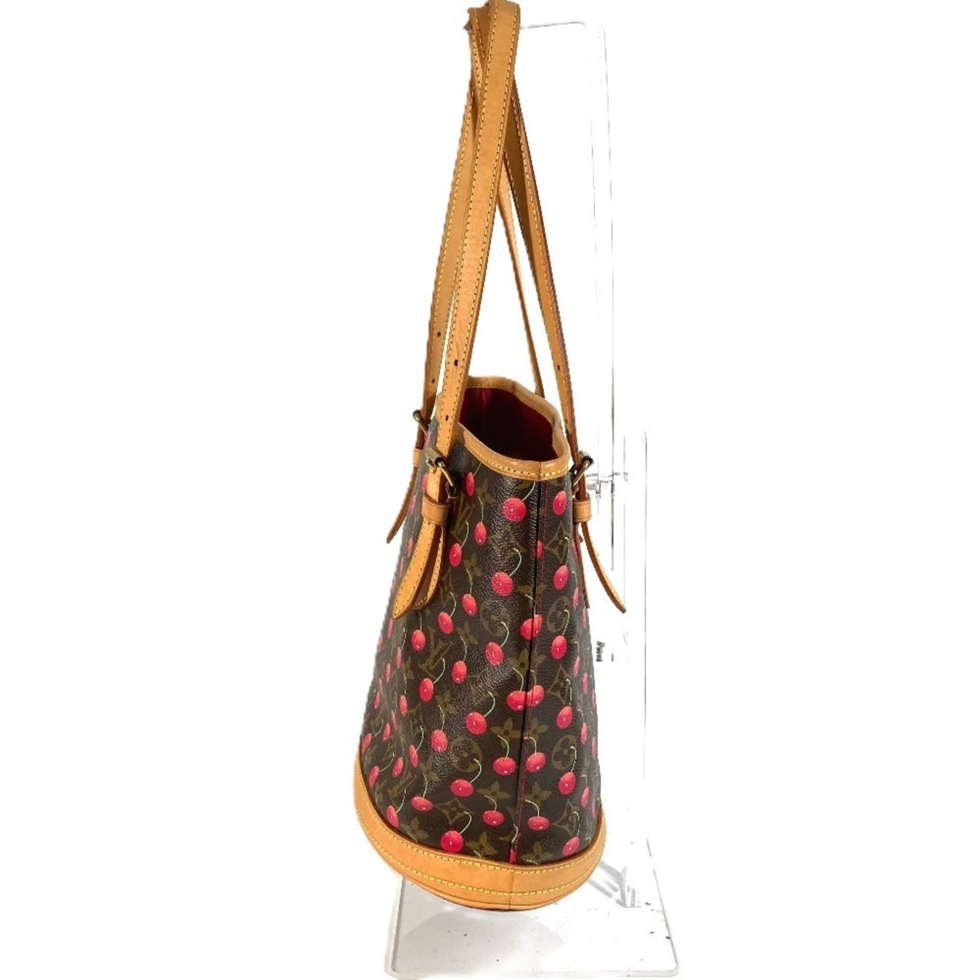 Louis Vuitton Monogram Cherry Brown Monogram Cherry Red Color Shoulder Bag Tote Bag (Pre-Owned)
