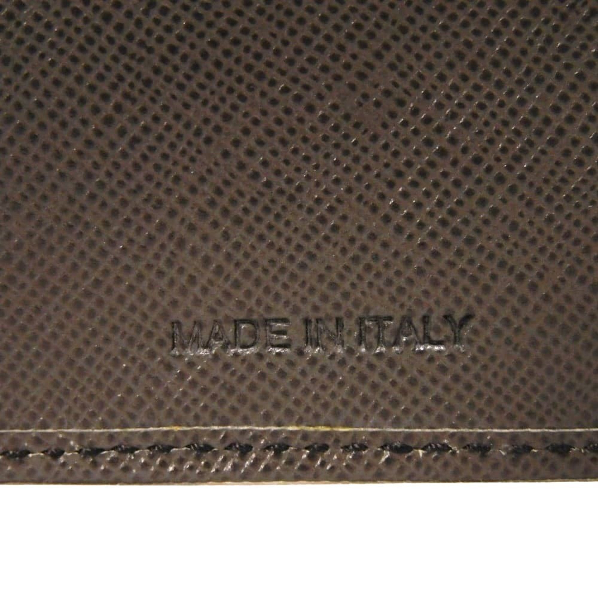 Prada Saffiano Brown Saffiano Wallet (Bi-Fold) (Pre-Owned)