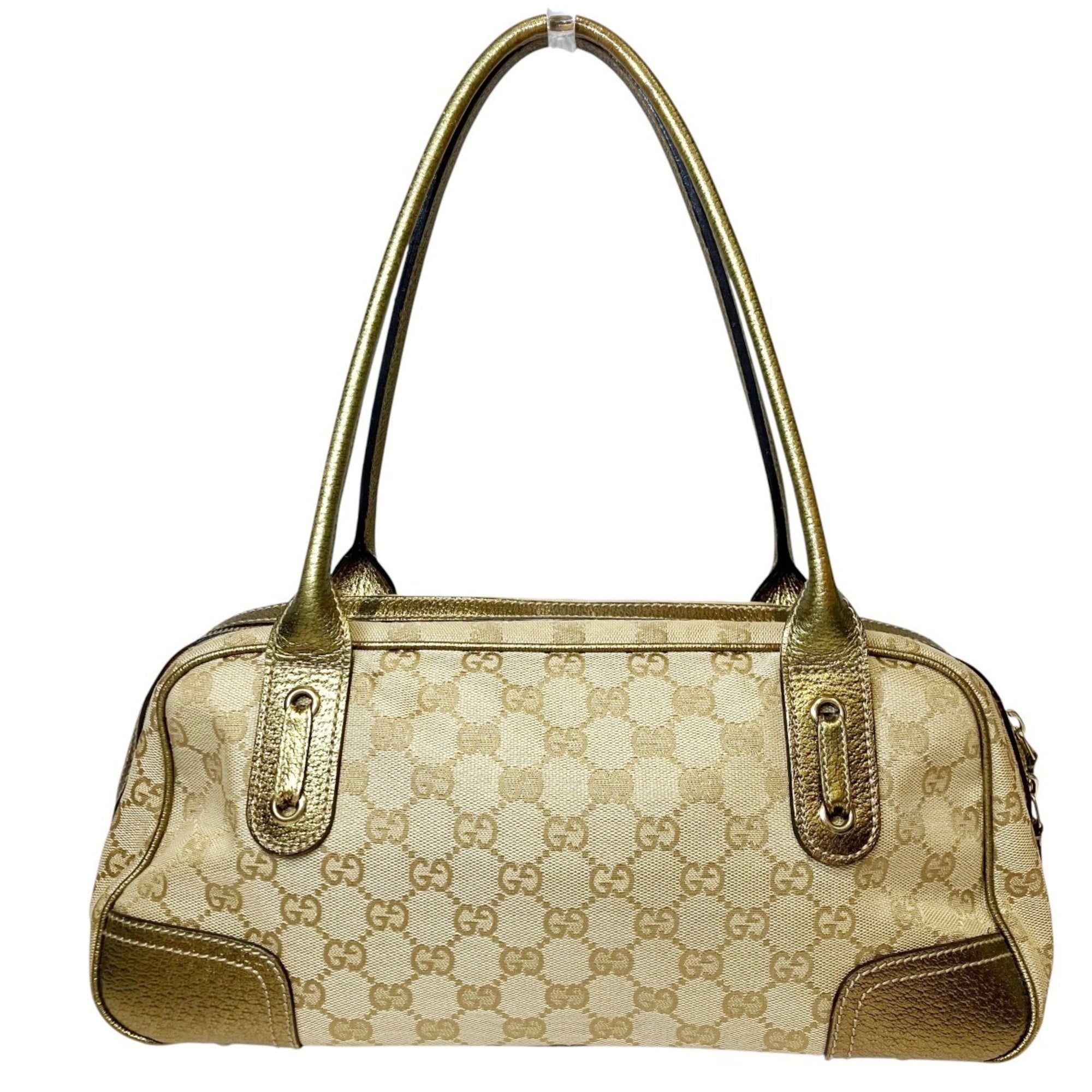 Gucci Brown Canvas Handbag (Pre-Owned)