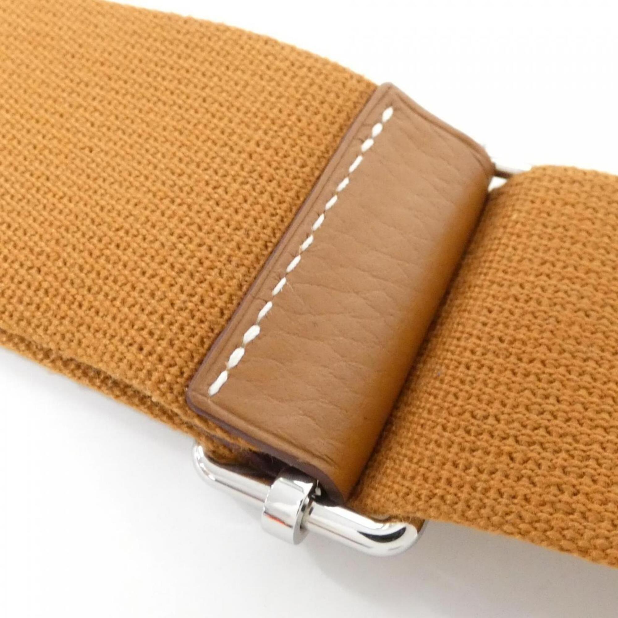 Hermes Beige Brown Taurillon Clemence Leather Shoulder Bag (Pre-Owned)