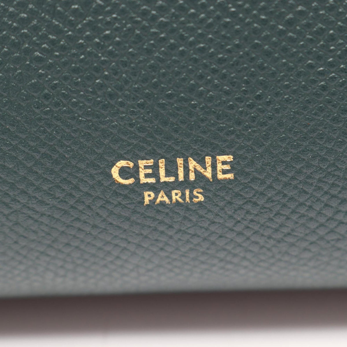 Celine Green Leather Handbag (Pre-Owned)
