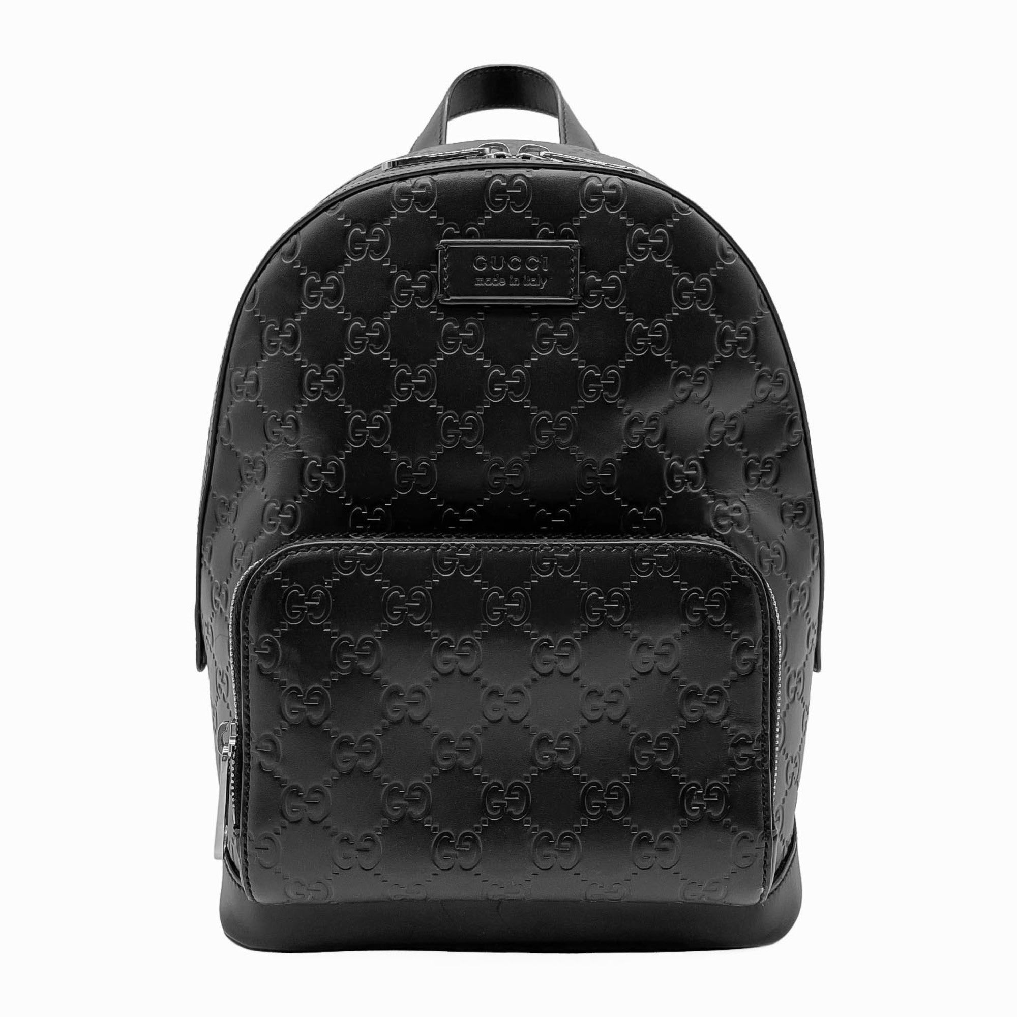 Gucci Black Leather Backpack (Pre-Owned)