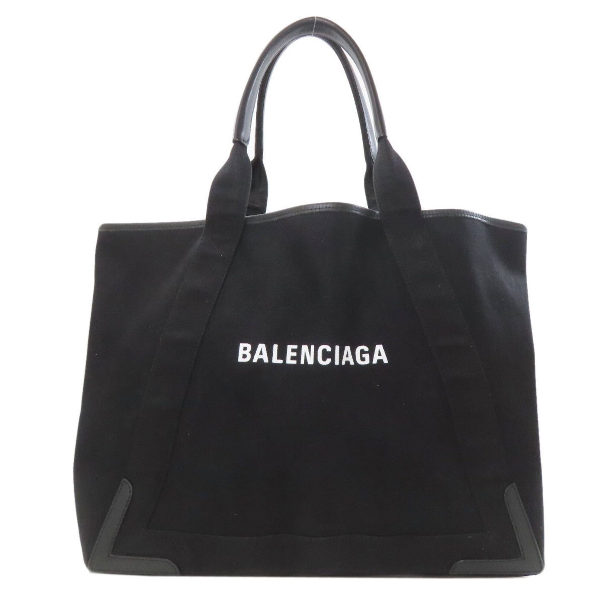 Balenciaga Black Canvas Pouch Tote Bag (Pre-Owned)