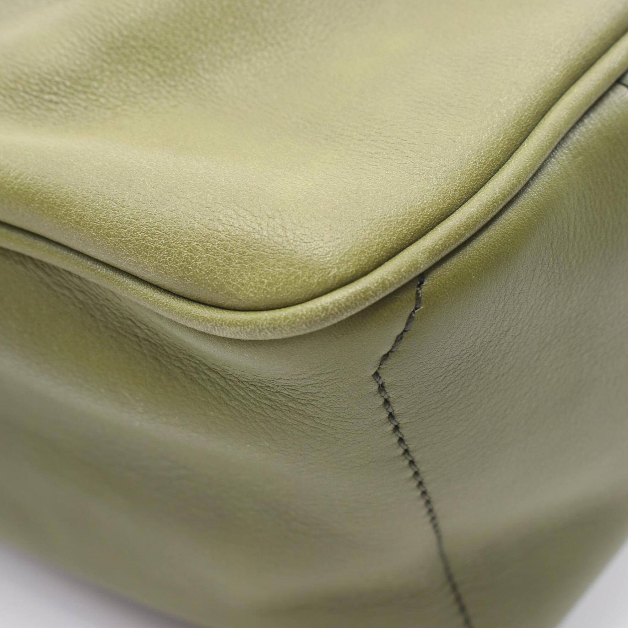 Celine Green Leather Handbag (Pre-Owned)