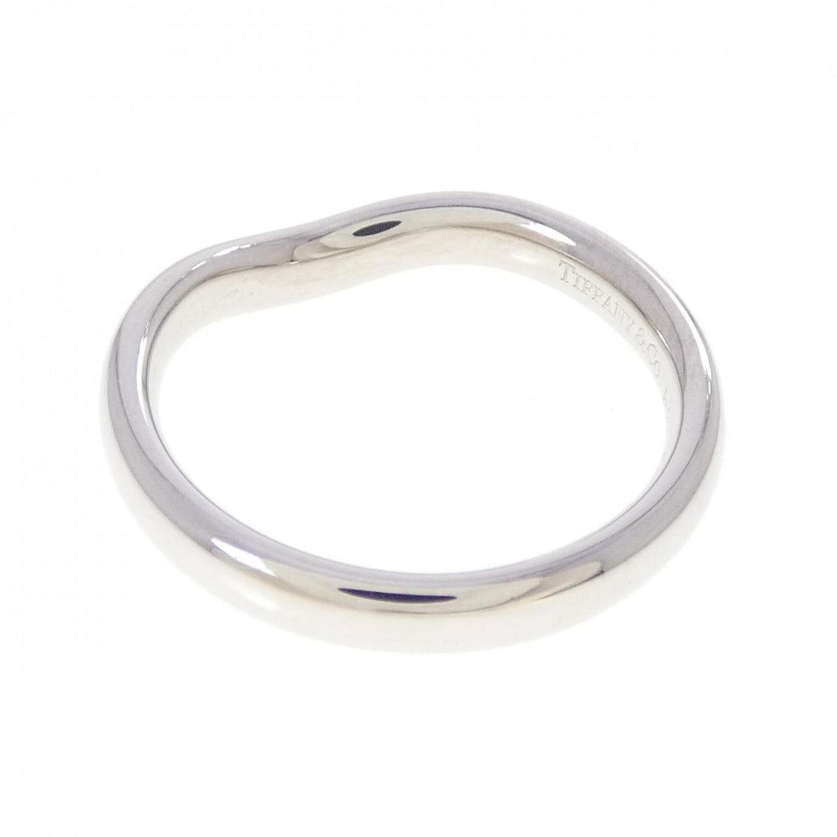 Tiffany Platinum Platinum 950 Band Ring (Pre-Owned)