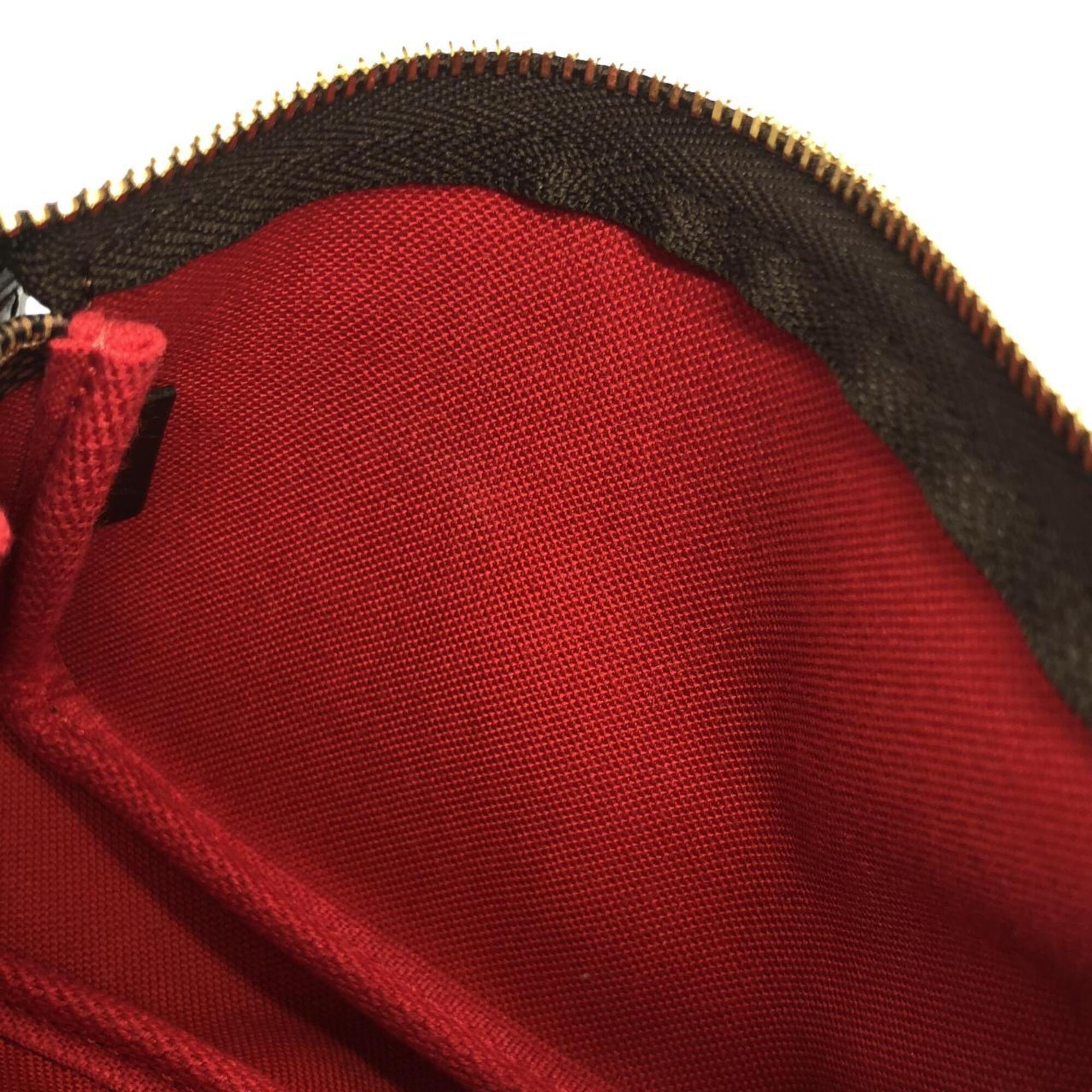 Louis Vuitton Brown Coated Canvas Pochette Pouch (Pre-Owned)