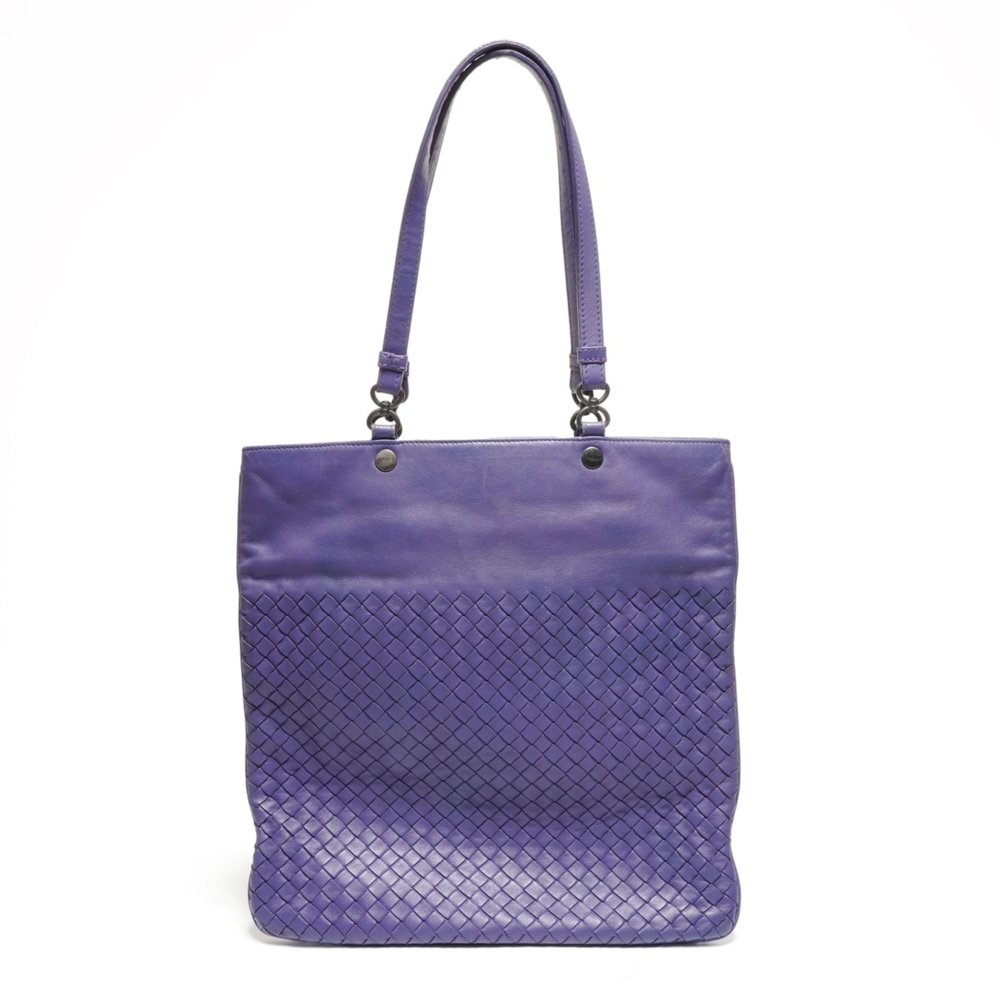 Bottega Veneta Intrecciato Purple Intrecciato Shoulder Bag (Pre-Owned)