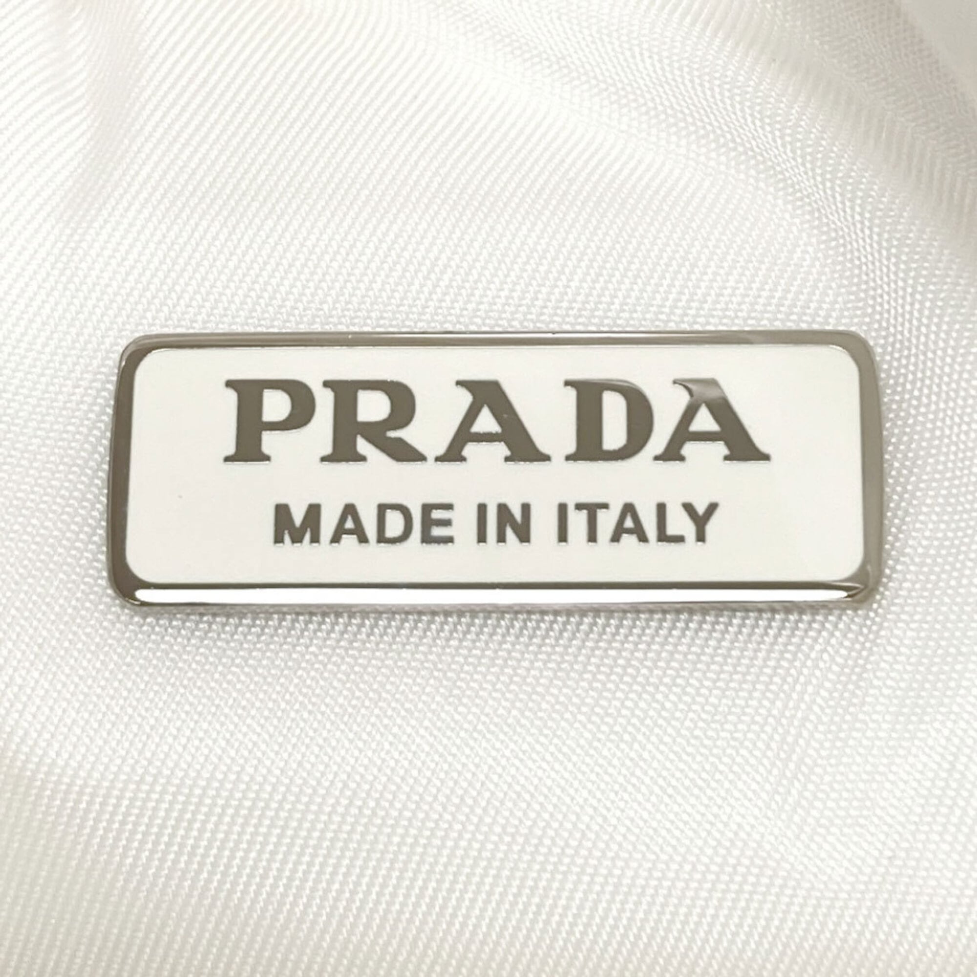 Prada White Nylon Handbag (Pre-Owned)
